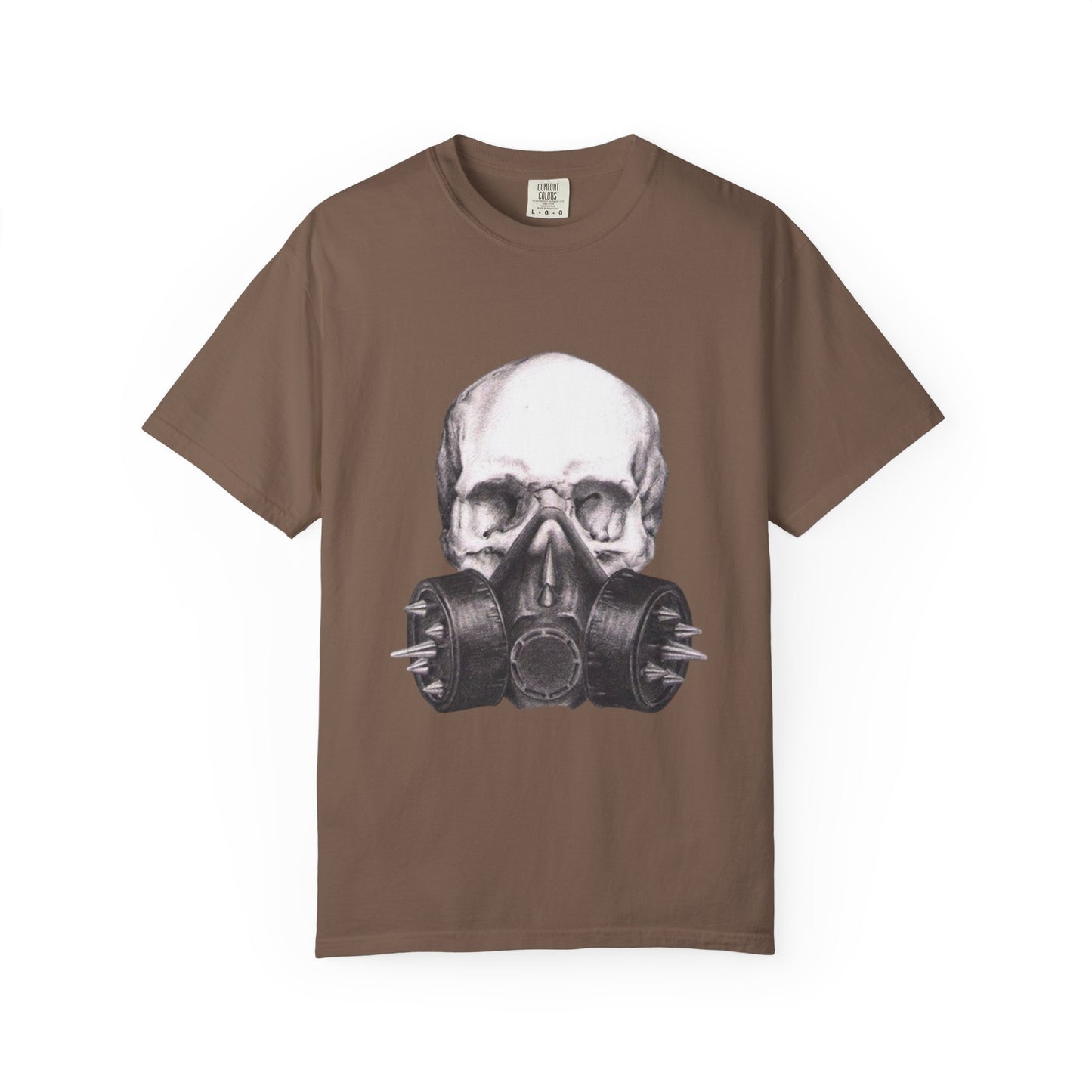 Edgy Skull Gas Mask T-shirt | Unisex Punk Apparel, Streetwear, Alternative Fashion, Music Festival Gear, Unique Graphic Tee