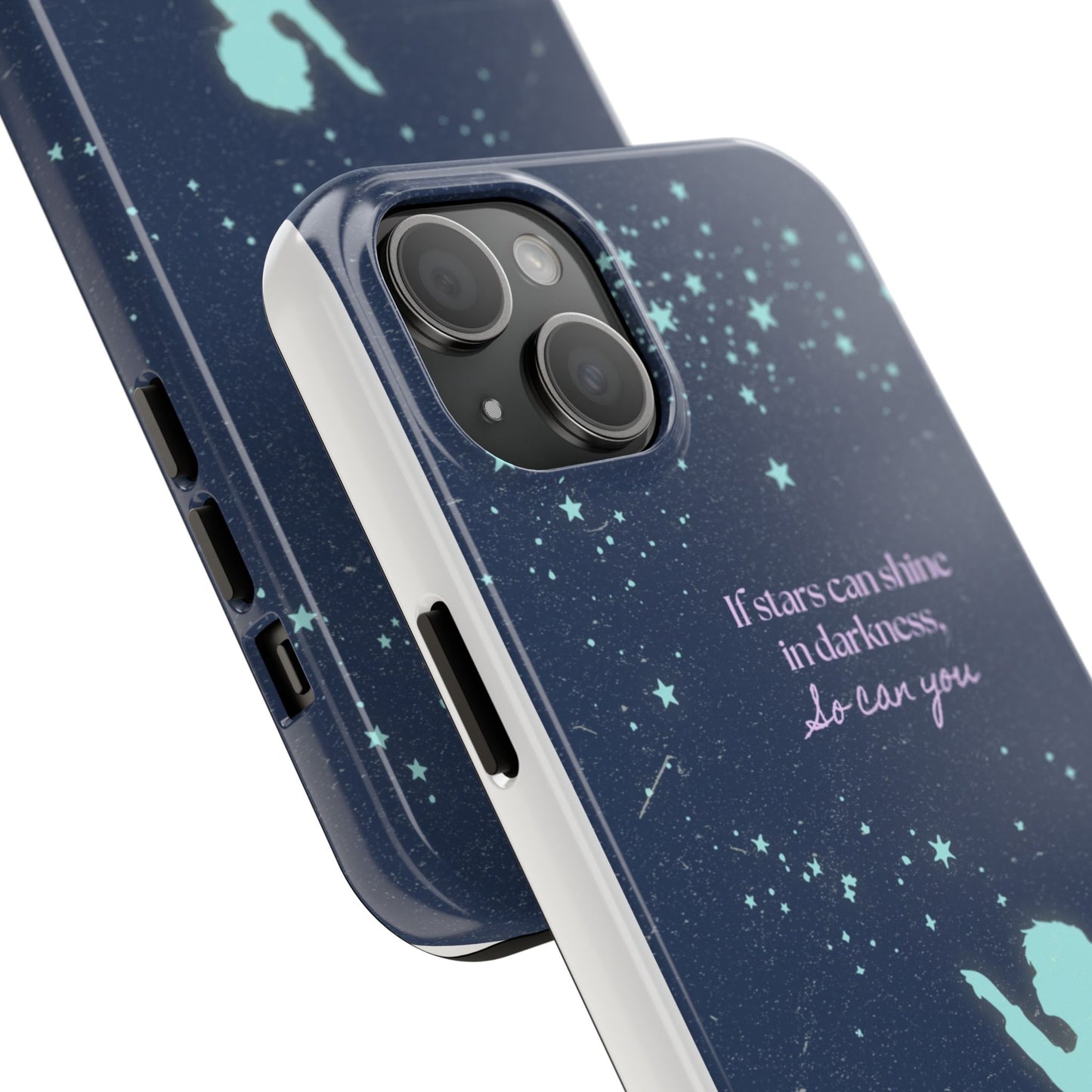 Starry Night Tough Phone Cases, Inspirational Phone Cover, Cute Kid Design, Galaxy Aesthetic, Gift for Dreamers, Motivational Decor