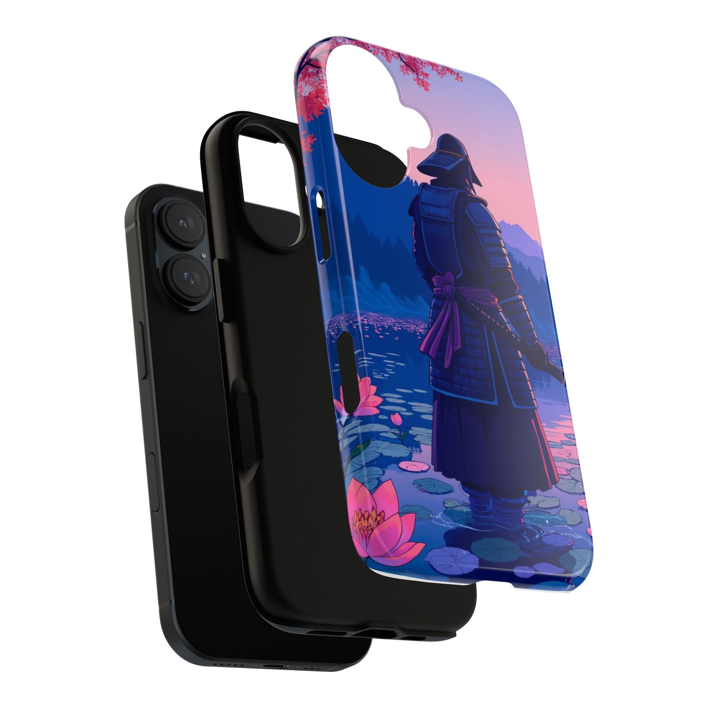 Samurai Phone Case, Tough Cases for Warriors, Stylish Mobile Cover, Unique Gifts for Him, Geeky Accessories, Japanese Art