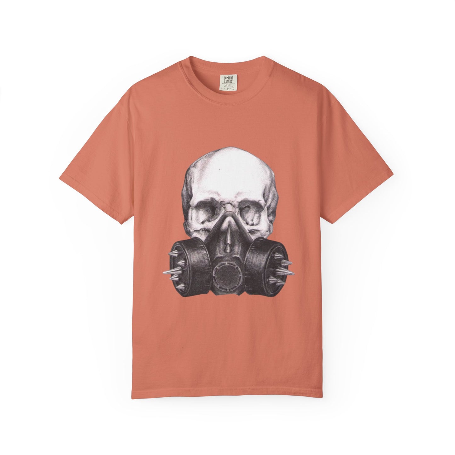 Edgy Skull Gas Mask T-shirt | Unisex Punk Apparel, Streetwear, Alternative Fashion, Music Festival Gear, Unique Graphic Tee