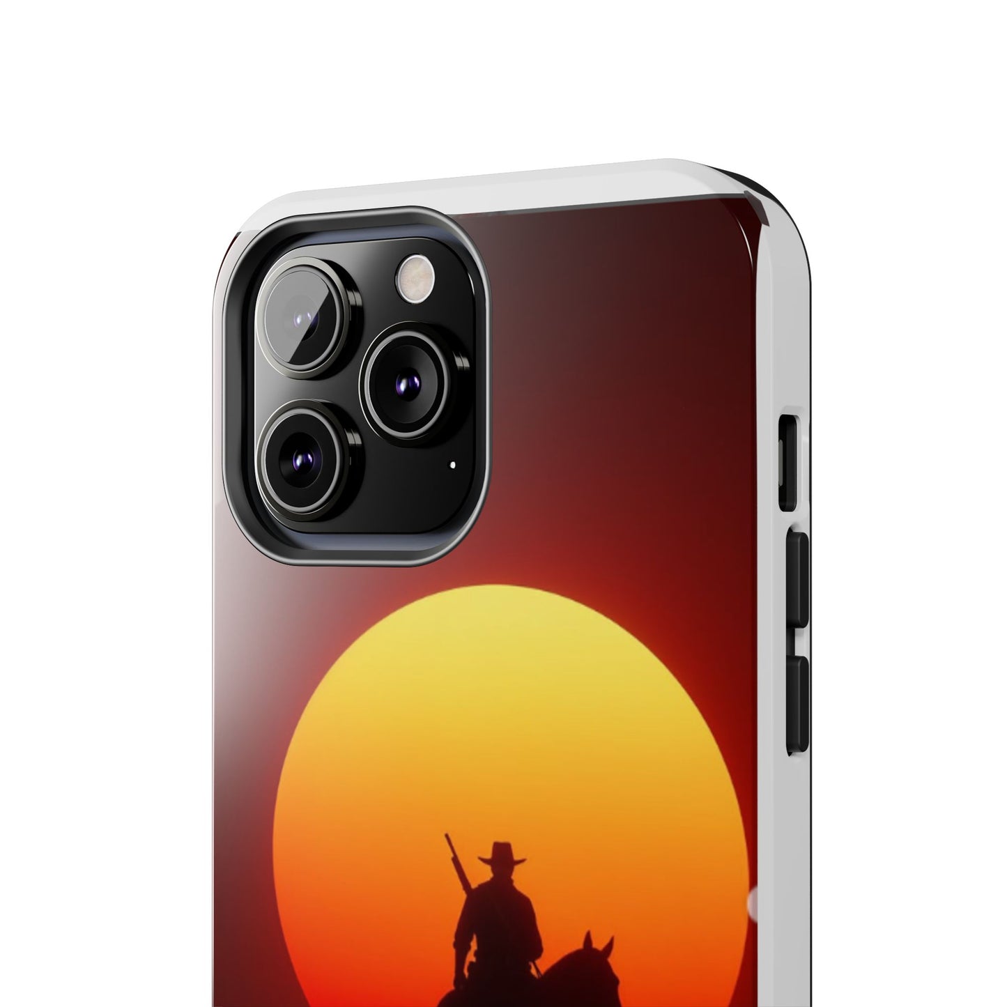 Sunset Cowboy Tough Phone Cases, Western Style Phone Cover, Unique Gift for Horse Lovers, Adventure Accessories, Durable Phone Protection