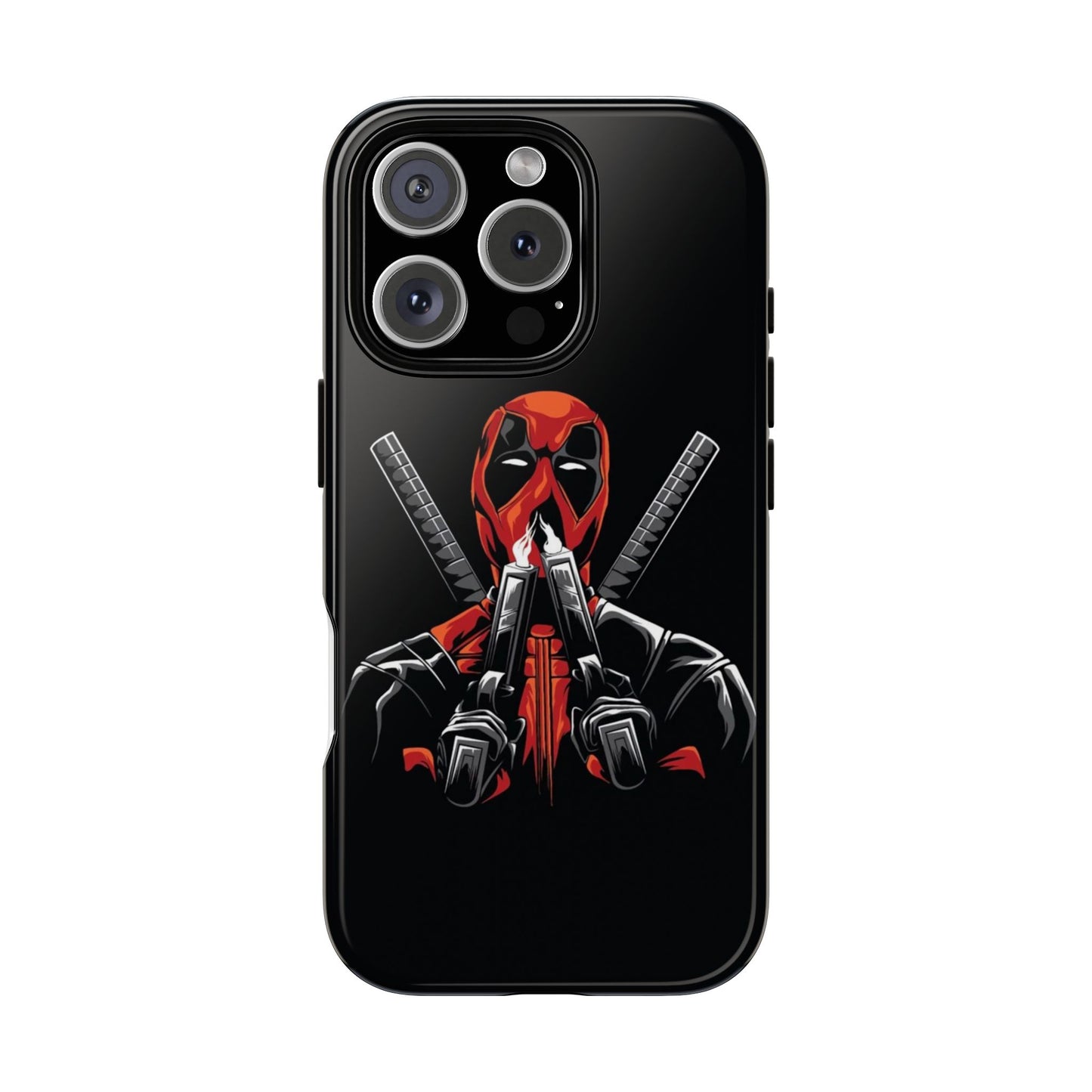 Deadpool Tough Phone Case, Durable Cover for Marvel Fans, Gift for Superhero Lovers, Unique Holiday Present, Geeky Accessories