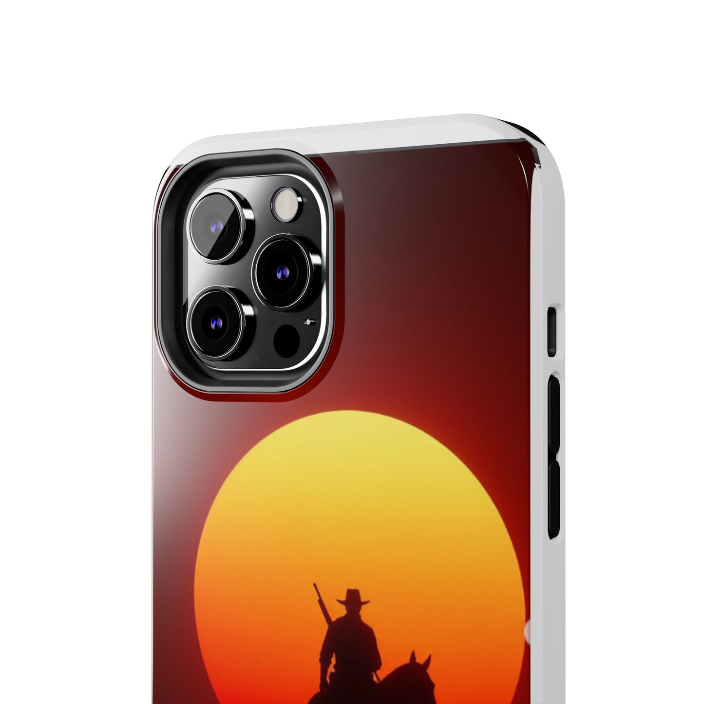 Sunset Cowboy Tough Phone Cases, Western Style Phone Cover, Unique Gift for Horse Lovers, Adventure Accessories, Durable Phone Protection