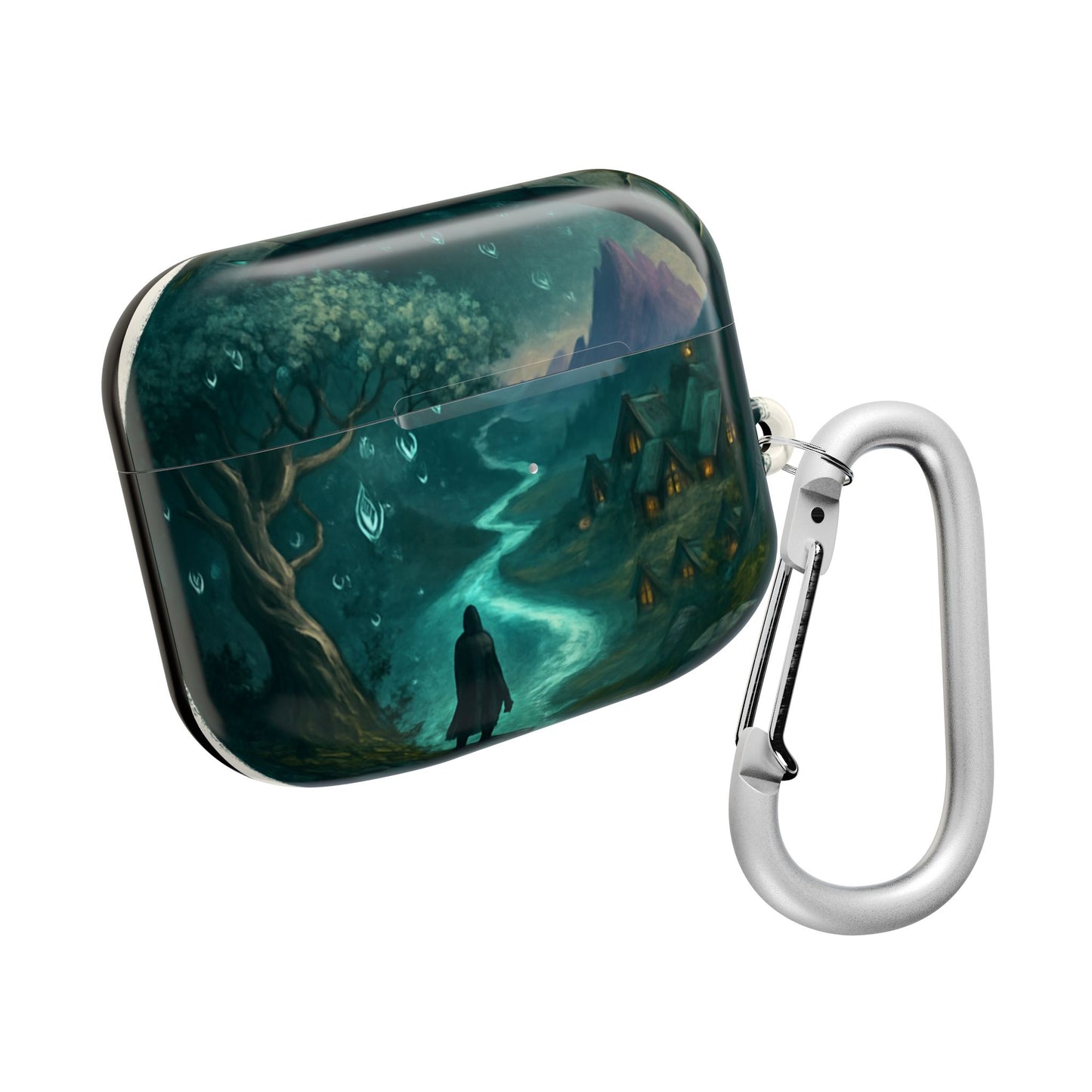 Mystical Landscape AirPod Case, Fantasy Accessory, Gift for Music Lovers, Unique Storage for AirPods, Protective AirPods Cover