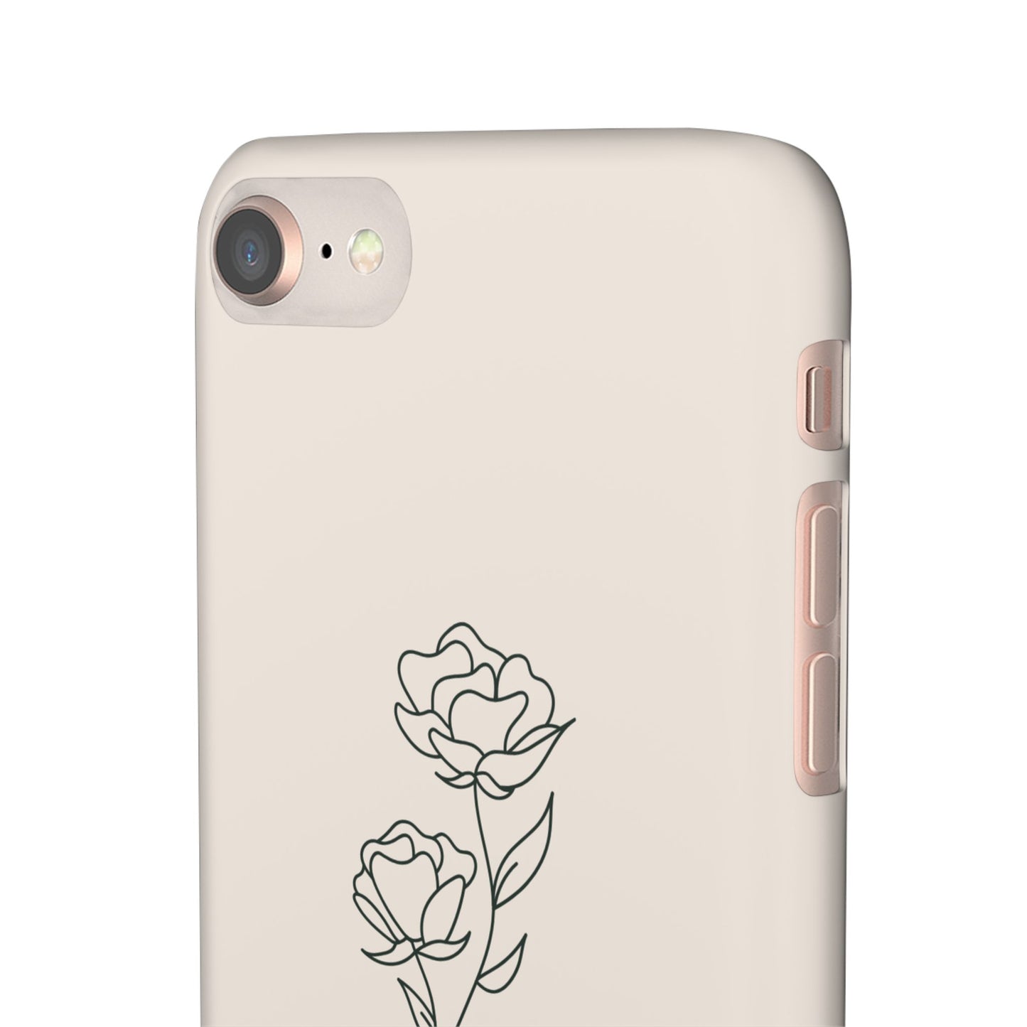 Floral Snap Case for iPhone, Elegant Phone Cover, Rose Design, Gift for Her, Stylish Accessory, Perfect for Birthdays