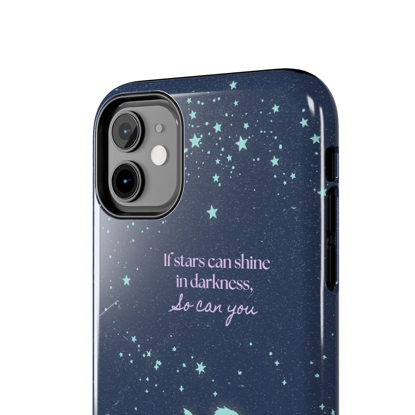 Starry Night Tough Phone Cases, Inspirational Phone Cover, Cute Kid Design, Galaxy Aesthetic, Gift for Dreamers, Motivational Decor