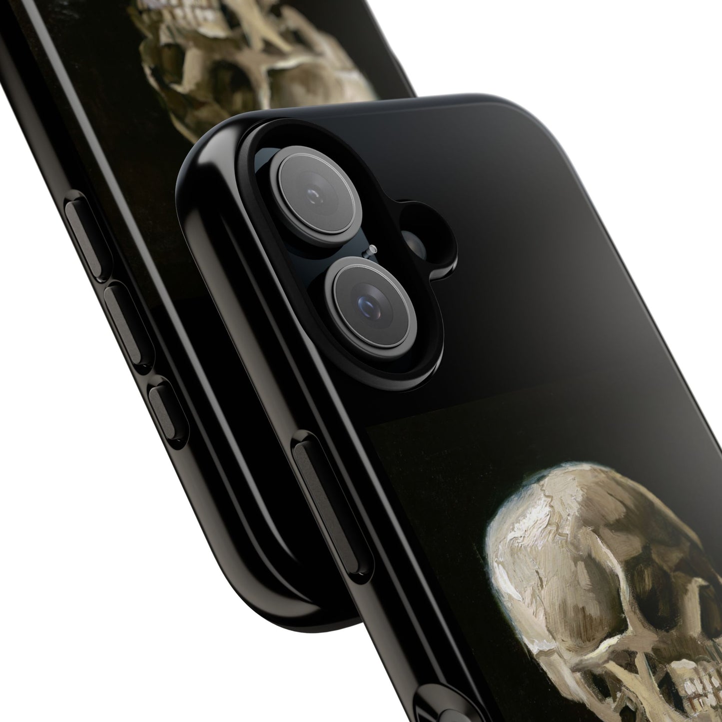 Tough Cases - Artistic Skull Phone Case, Unique Gift for Halloween, Retro Accessories, Trendy Mobile Covers, Spooky Style