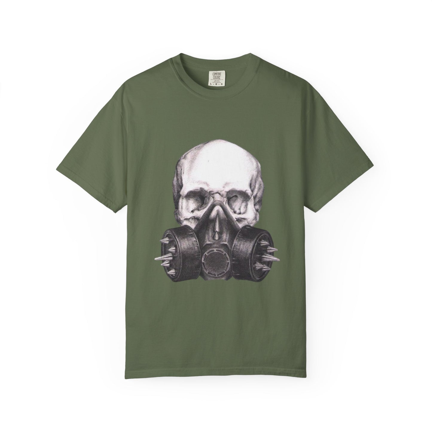 Edgy Skull Gas Mask T-shirt | Unisex Punk Apparel, Streetwear, Alternative Fashion, Music Festival Gear, Unique Graphic Tee