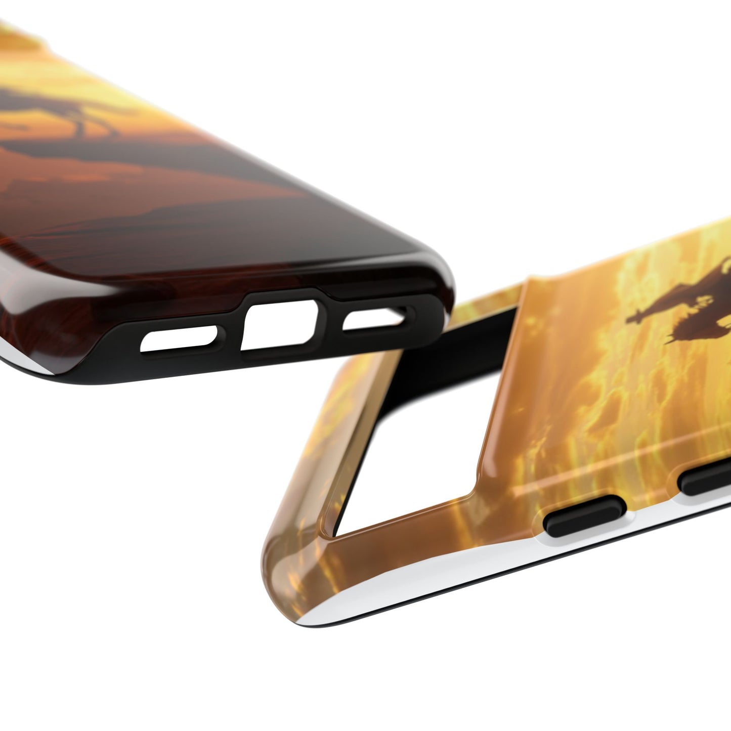 Sunset Horse Rider Phone Case, Western Art Cover, Tough Shell, Ideal Gift for Horse Lovers, Scenic Phone Accessories