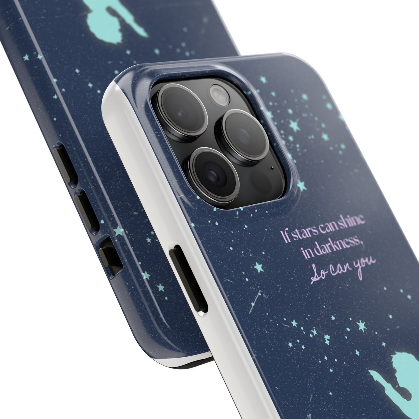 Starry Night Tough Phone Cases, Inspirational Phone Cover, Cute Kid Design, Galaxy Aesthetic, Gift for Dreamers, Motivational Decor