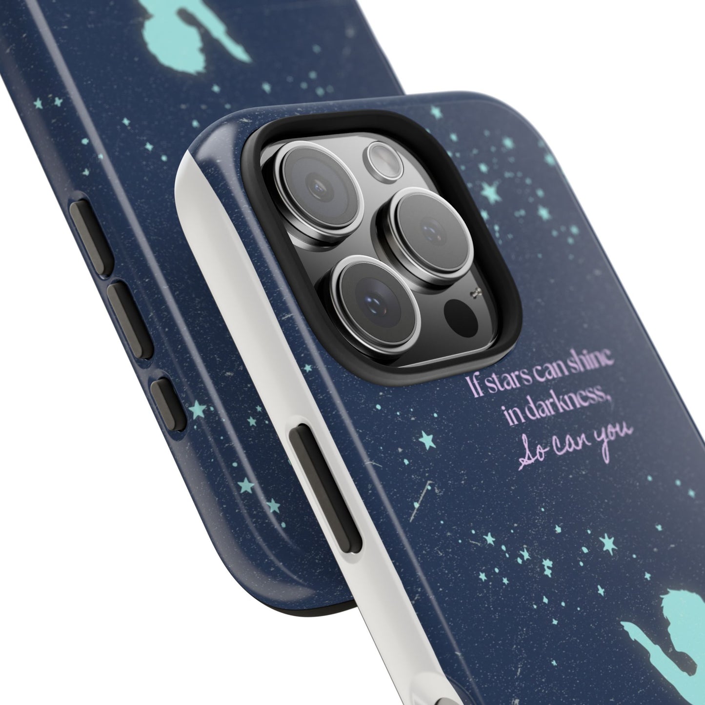 Starry Night Tough Phone Cases, Inspirational Phone Cover, Cute Kid Design, Galaxy Aesthetic, Gift for Dreamers, Motivational Decor
