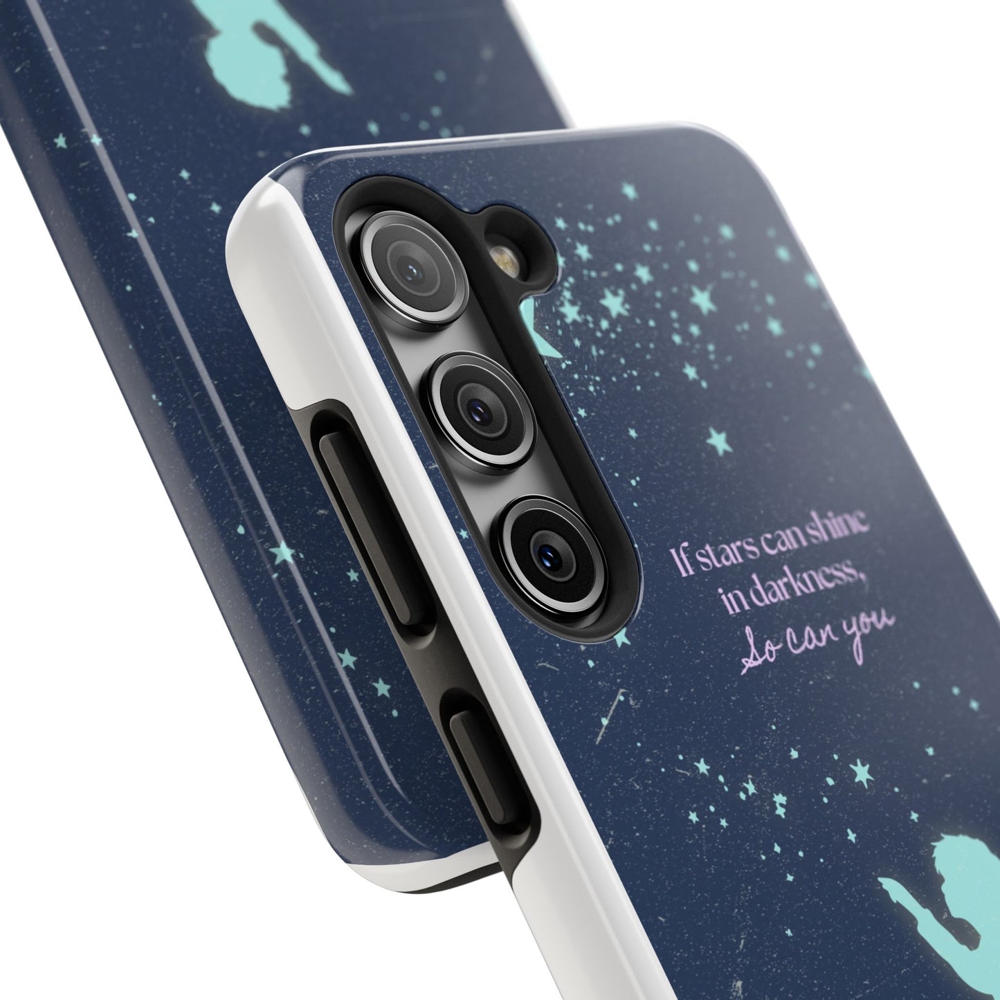 Starry Night Tough Phone Cases, Inspirational Phone Cover, Cute Kid Design, Galaxy Aesthetic, Gift for Dreamers, Motivational Decor