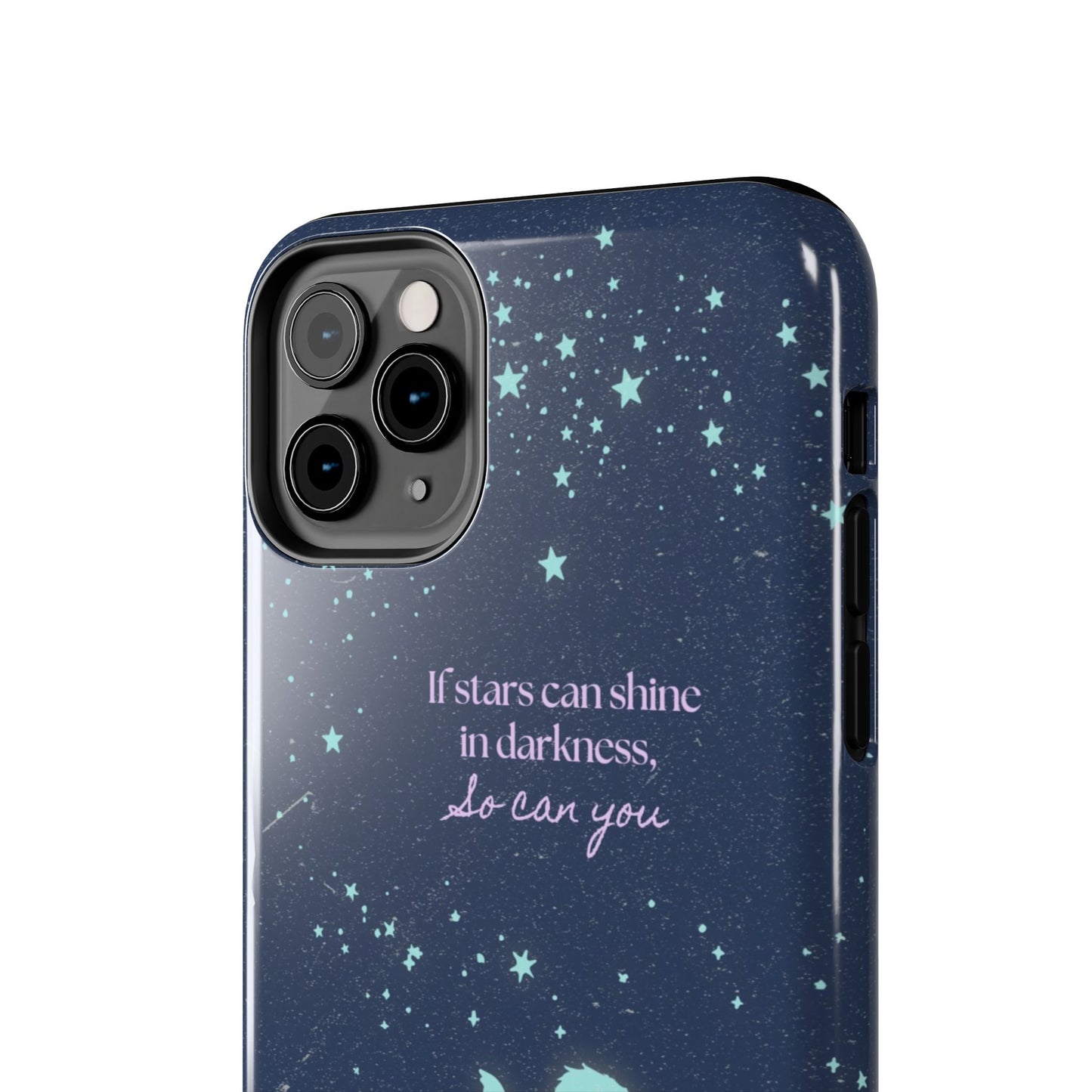 Starry Night Tough Phone Cases, Inspirational Phone Cover, Cute Kid Design, Galaxy Aesthetic, Gift for Dreamers, Motivational Decor