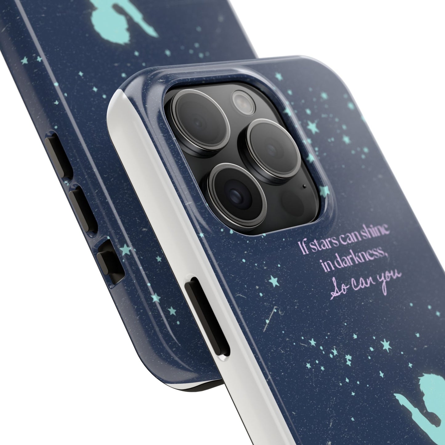Starry Night Tough Phone Cases, Inspirational Phone Cover, Cute Kid Design, Galaxy Aesthetic, Gift for Dreamers, Motivational Decor