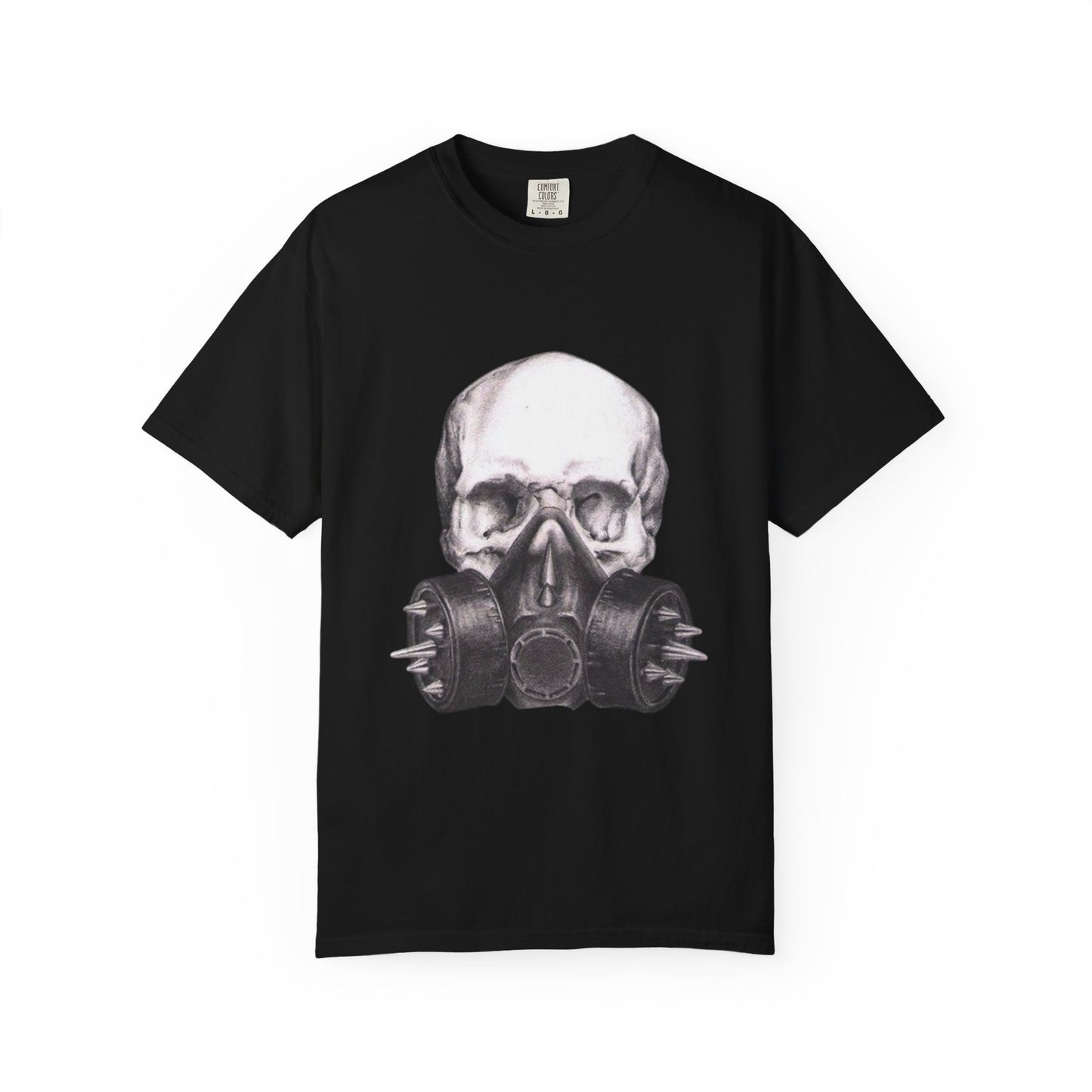 Edgy Skull Gas Mask T-shirt | Unisex Punk Apparel, Streetwear, Alternative Fashion, Music Festival Gear, Unique Graphic Tee