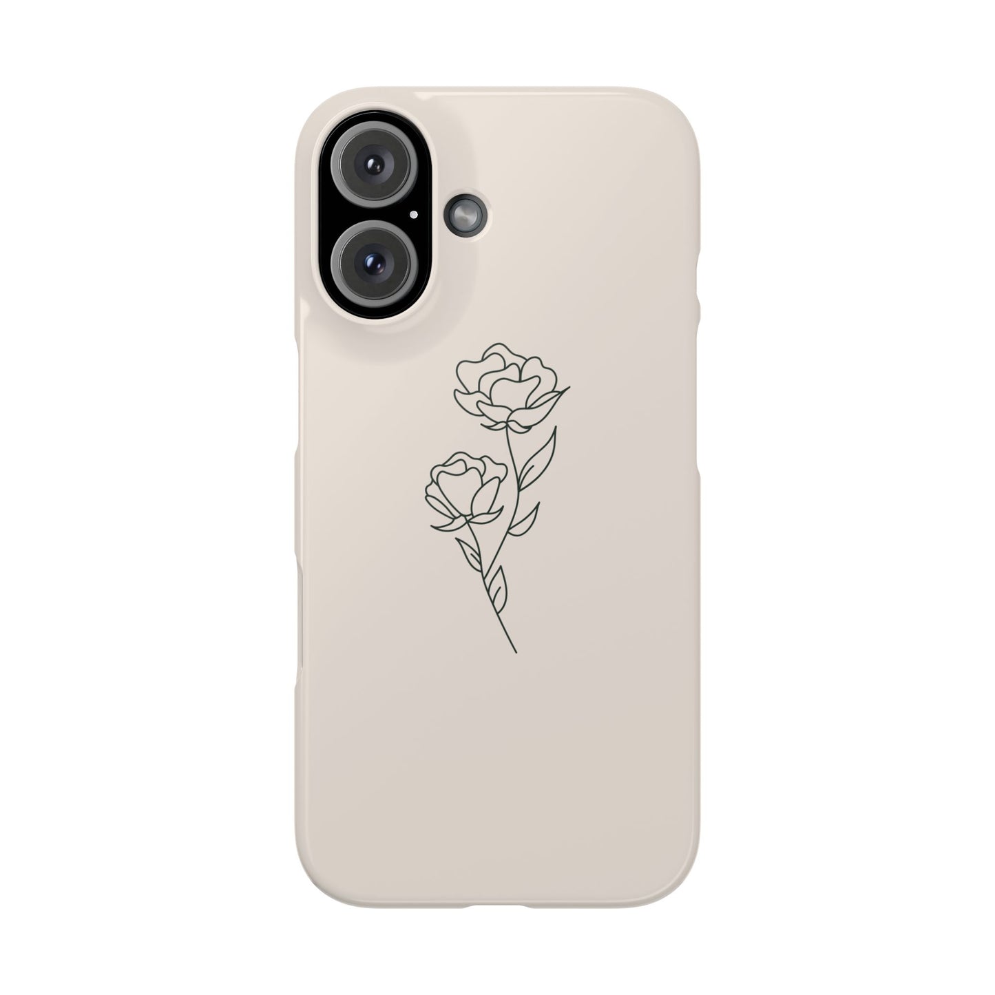 Floral Snap Case for iPhone, Elegant Phone Cover, Rose Design, Gift for Her, Stylish Accessory, Perfect for Birthdays
