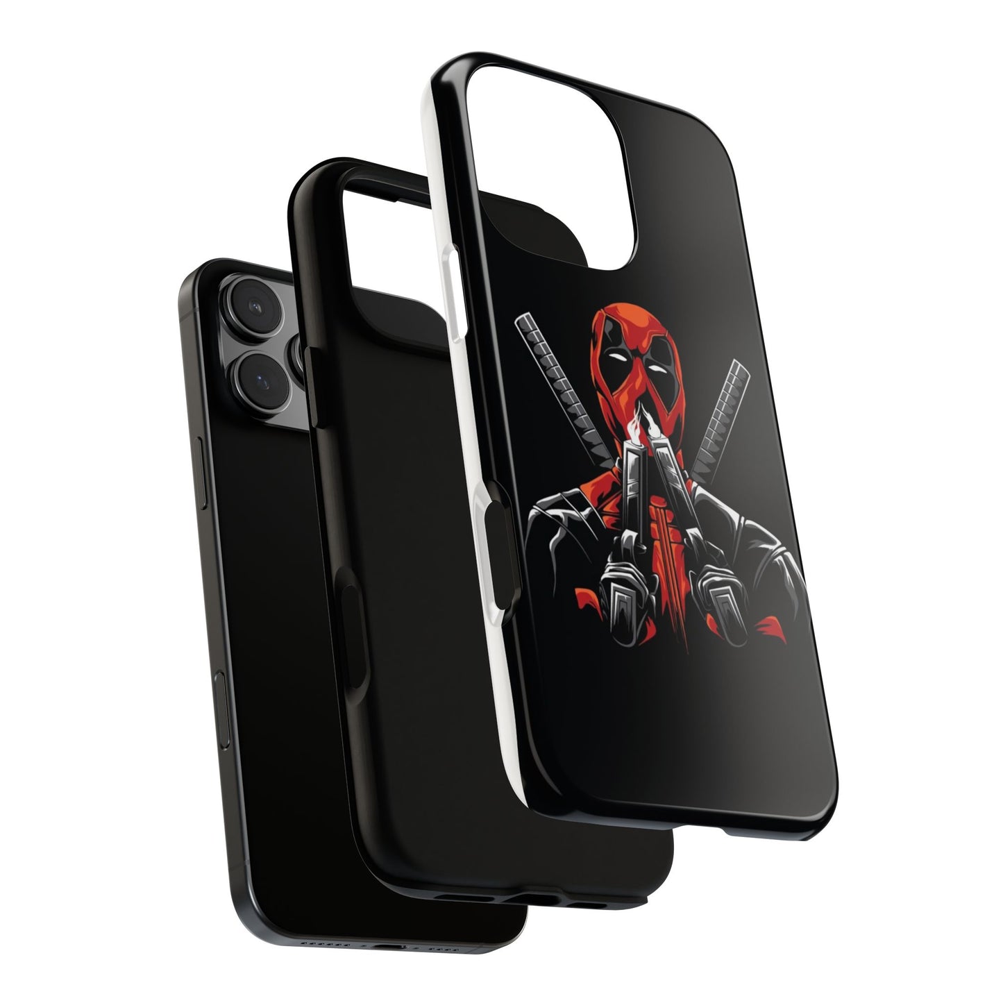 Deadpool Tough Phone Case, Durable Cover for Marvel Fans, Gift for Superhero Lovers, Unique Holiday Present, Geeky Accessories