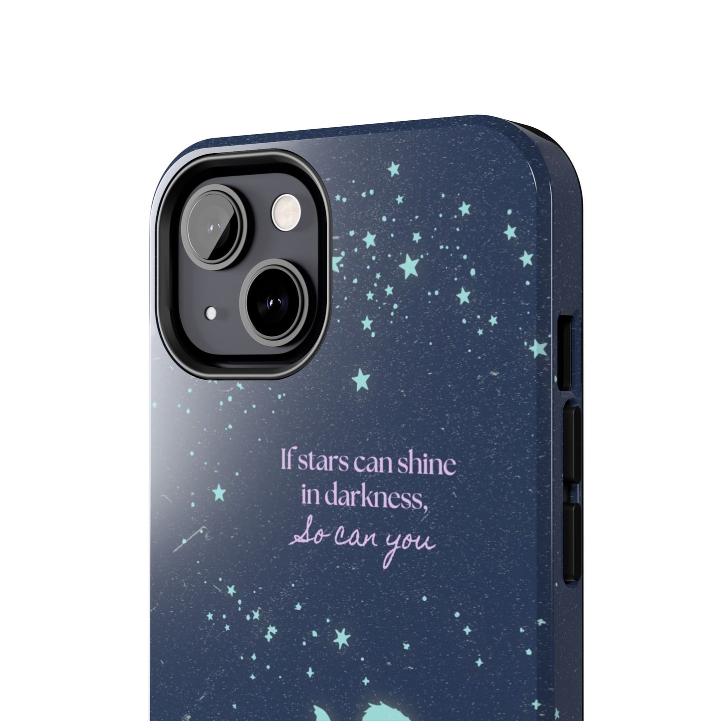 Starry Night Tough Phone Cases, Inspirational Phone Cover, Cute Kid Design, Galaxy Aesthetic, Gift for Dreamers, Motivational Decor