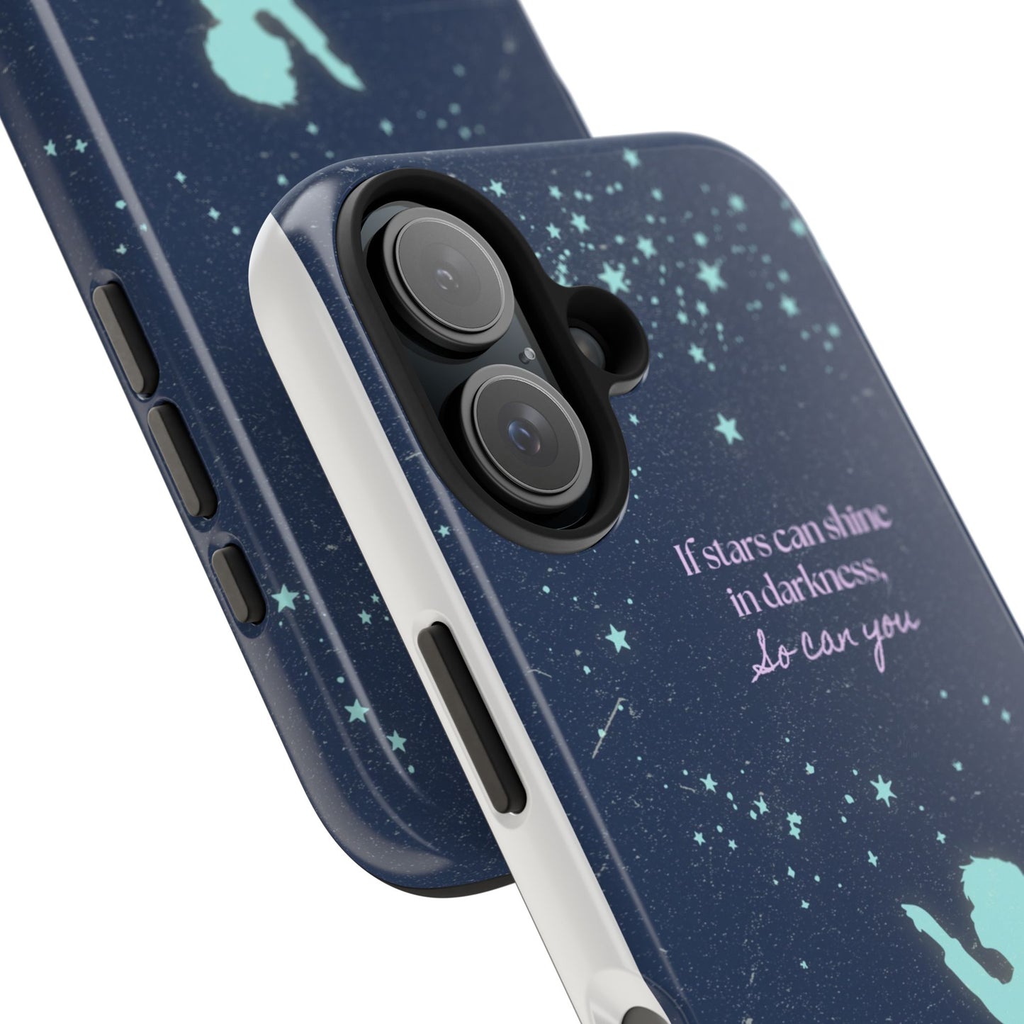 Starry Night Tough Phone Cases, Inspirational Phone Cover, Cute Kid Design, Galaxy Aesthetic, Gift for Dreamers, Motivational Decor
