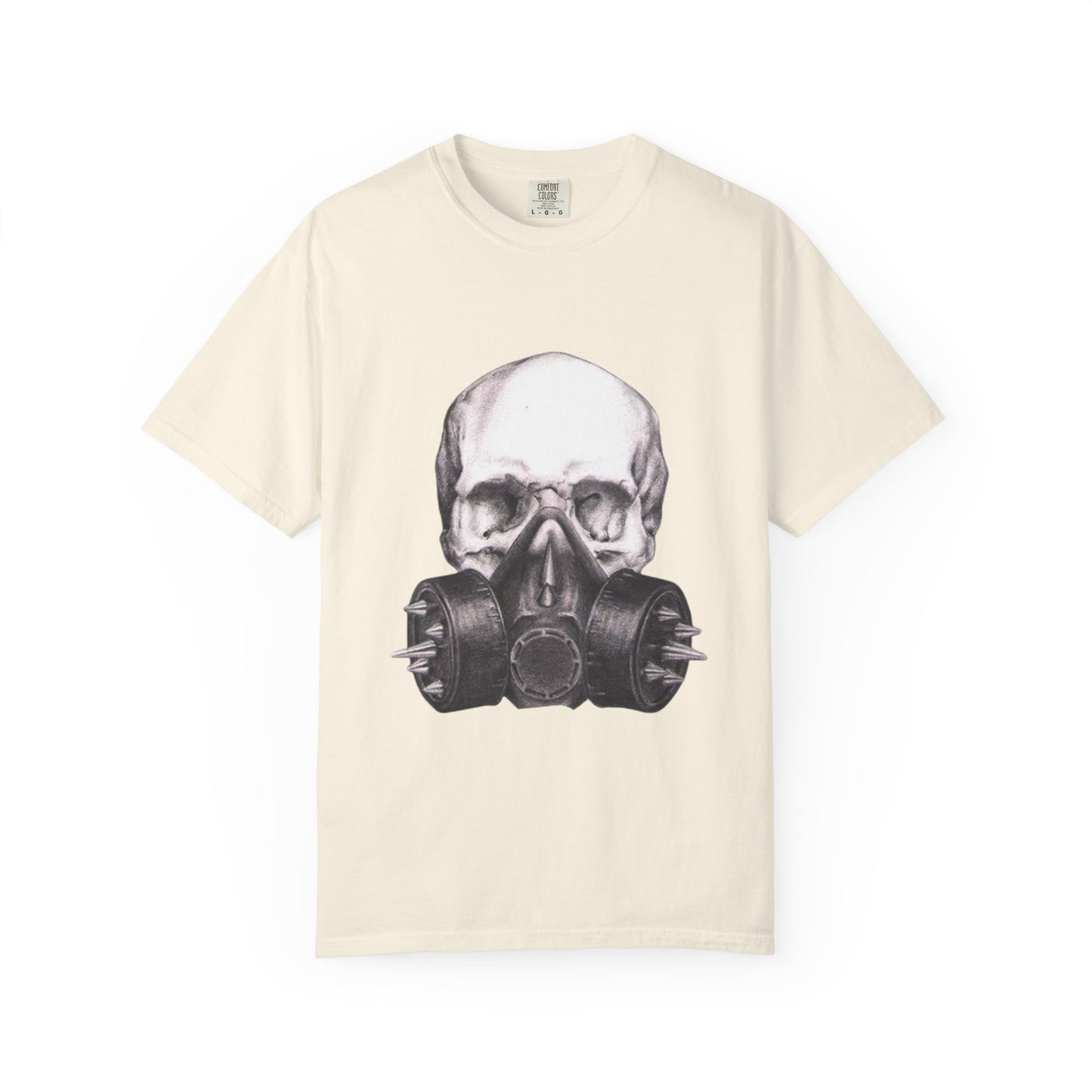 Edgy Skull Gas Mask T-shirt | Unisex Punk Apparel, Streetwear, Alternative Fashion, Music Festival Gear, Unique Graphic Tee