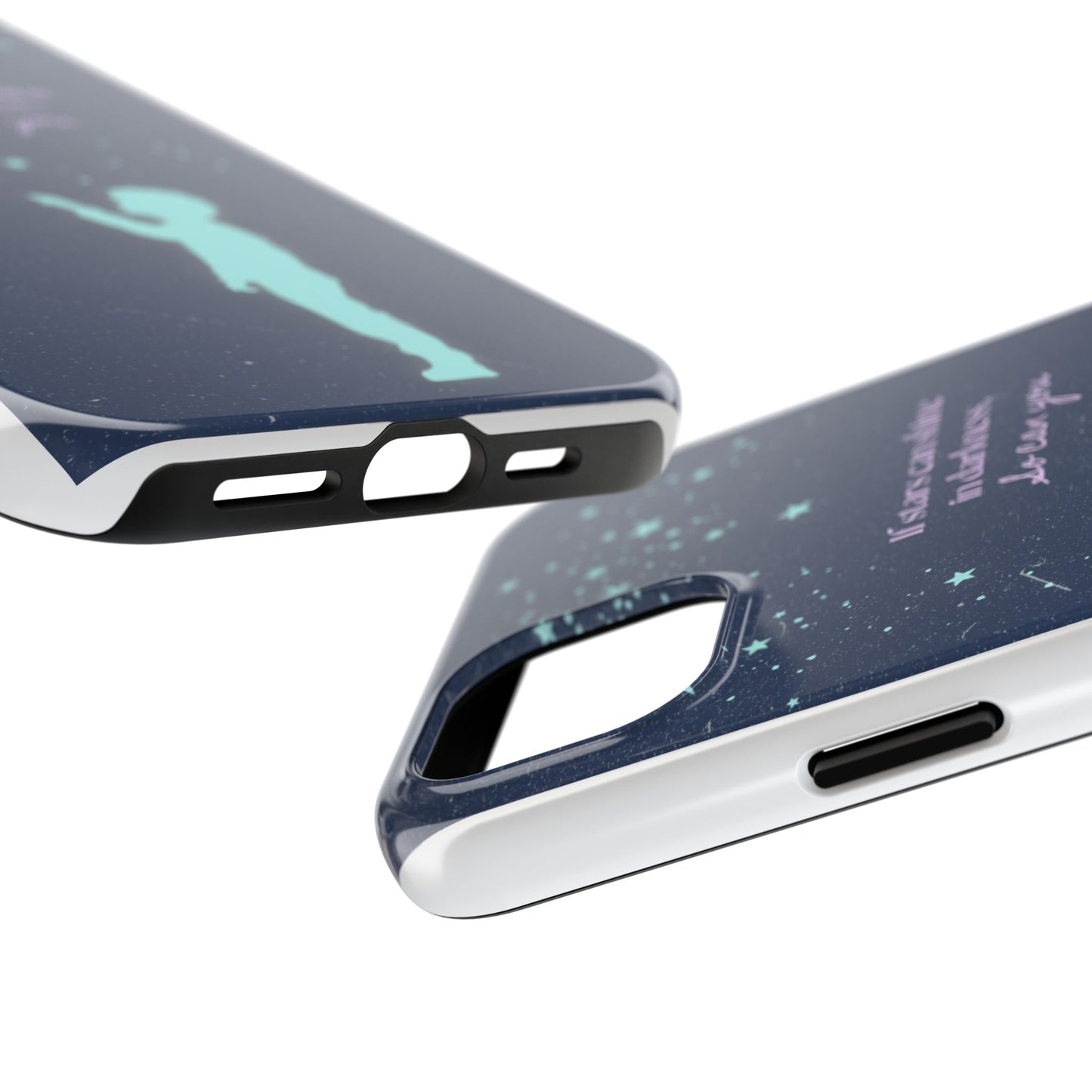 Starry Night Tough Phone Cases, Inspirational Phone Cover, Cute Kid Design, Galaxy Aesthetic, Gift for Dreamers, Motivational Decor