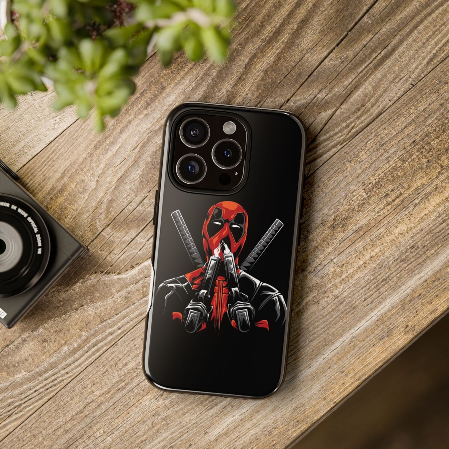 Deadpool Tough Phone Case, Durable Cover for Marvel Fans, Gift for Superhero Lovers, Unique Holiday Present, Geeky Accessories