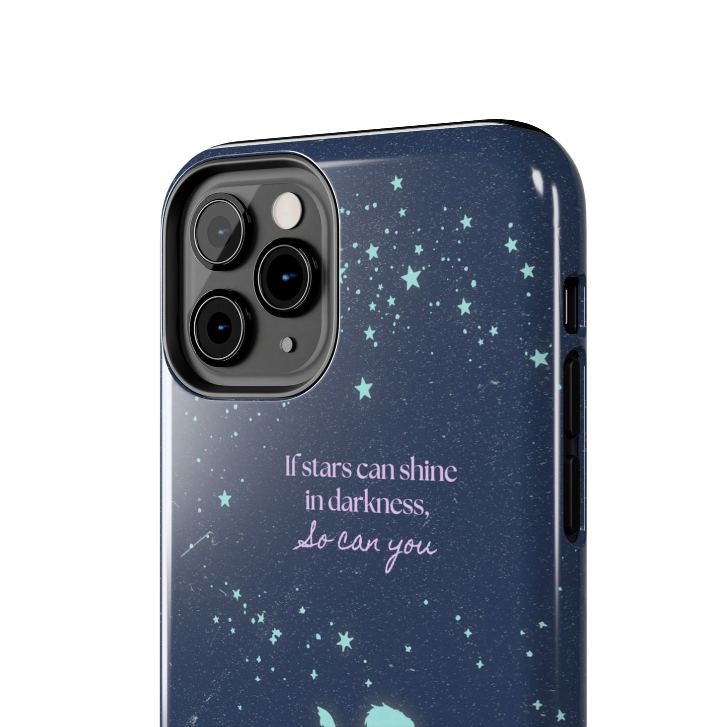 Starry Night Tough Phone Cases, Inspirational Phone Cover, Cute Kid Design, Galaxy Aesthetic, Gift for Dreamers, Motivational Decor