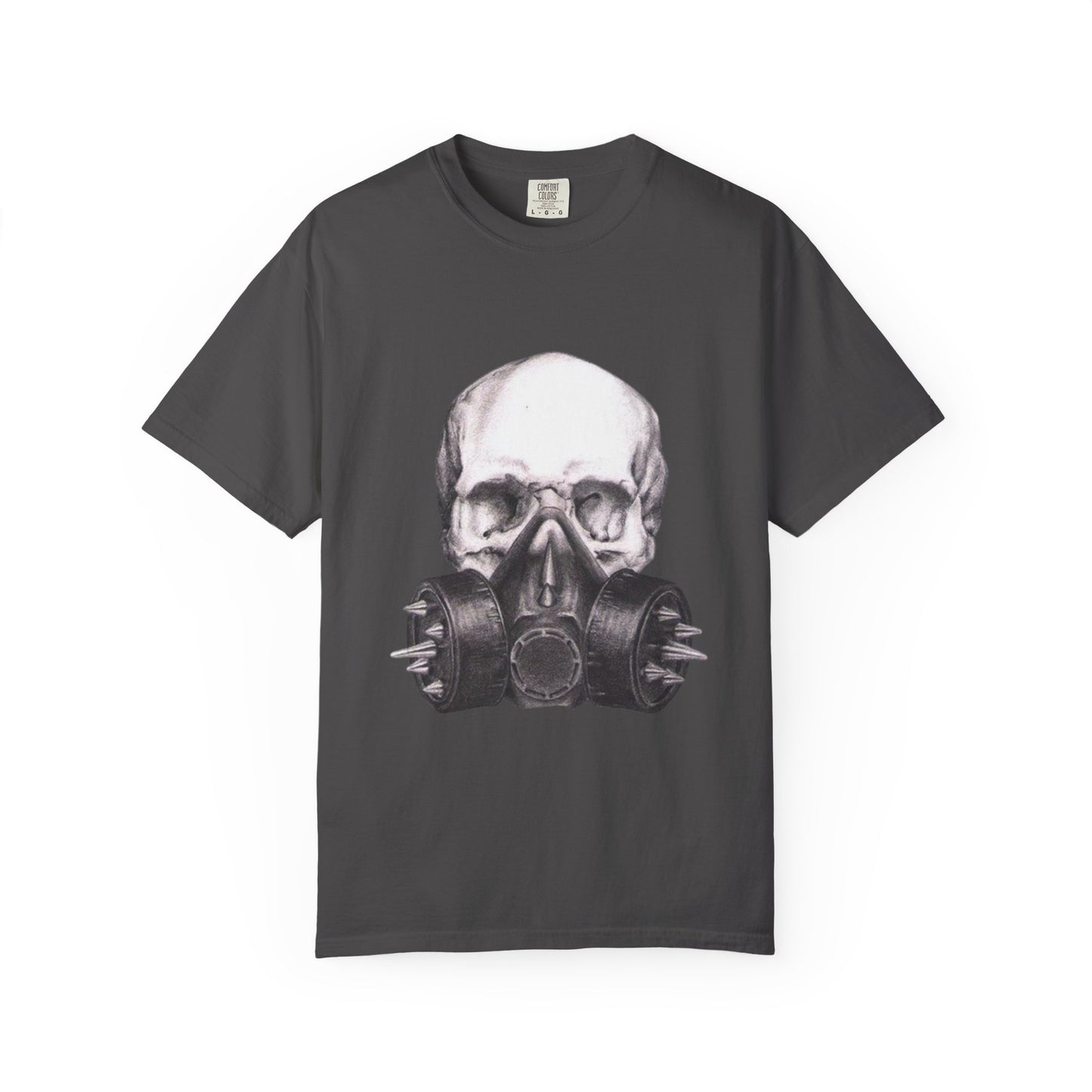 Edgy Skull Gas Mask T-shirt | Unisex Punk Apparel, Streetwear, Alternative Fashion, Music Festival Gear, Unique Graphic Tee