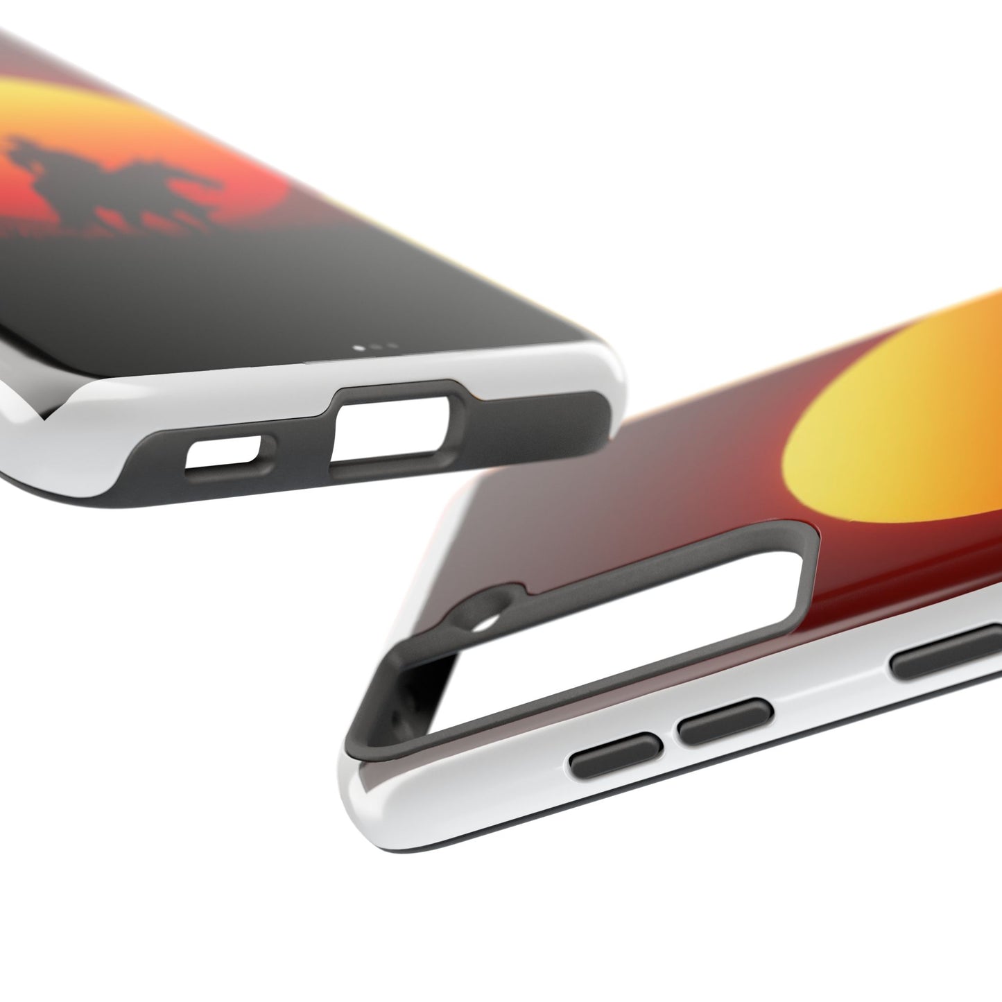 Sunset Cowboy Tough Phone Cases, Western Style Phone Cover, Unique Gift for Horse Lovers, Adventure Accessories, Durable Phone Protection