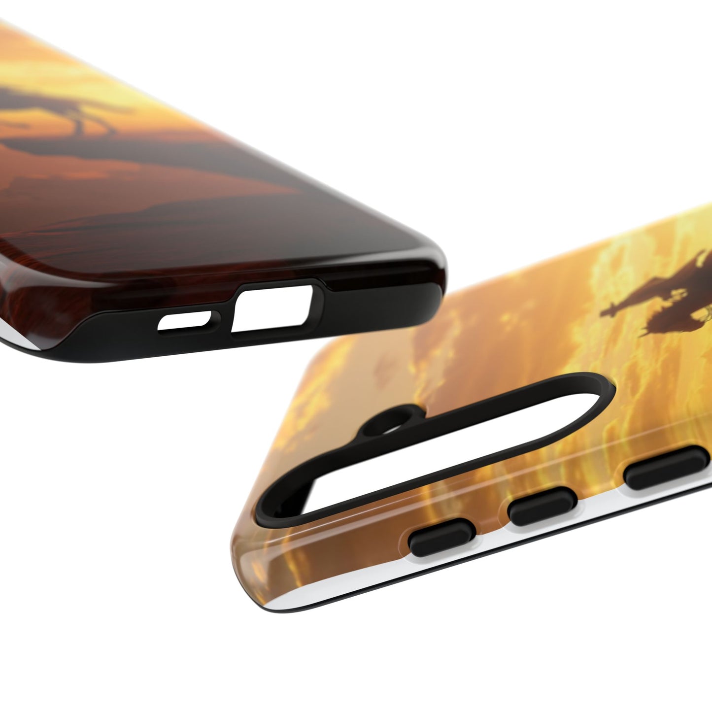 Sunset Horse Rider Phone Case, Western Art Cover, Tough Shell, Ideal Gift for Horse Lovers, Scenic Phone Accessories