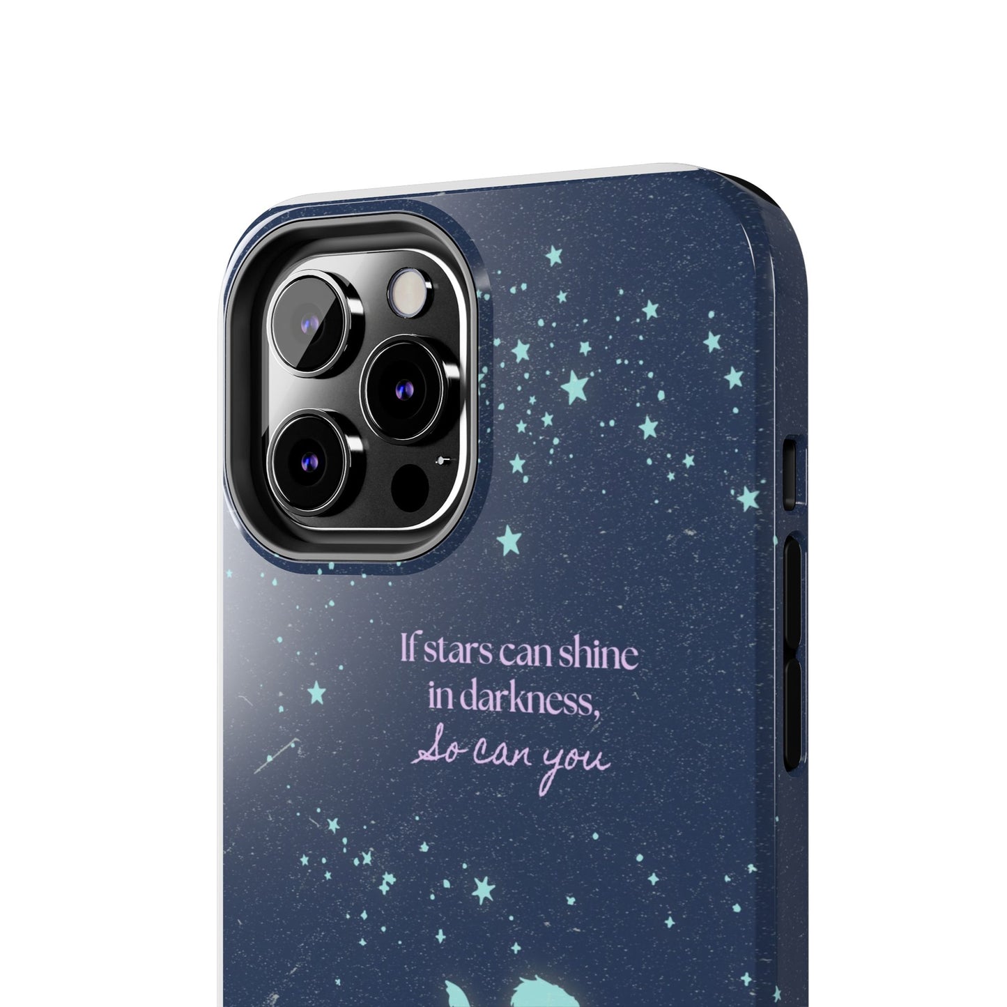 Starry Night Tough Phone Cases, Inspirational Phone Cover, Cute Kid Design, Galaxy Aesthetic, Gift for Dreamers, Motivational Decor