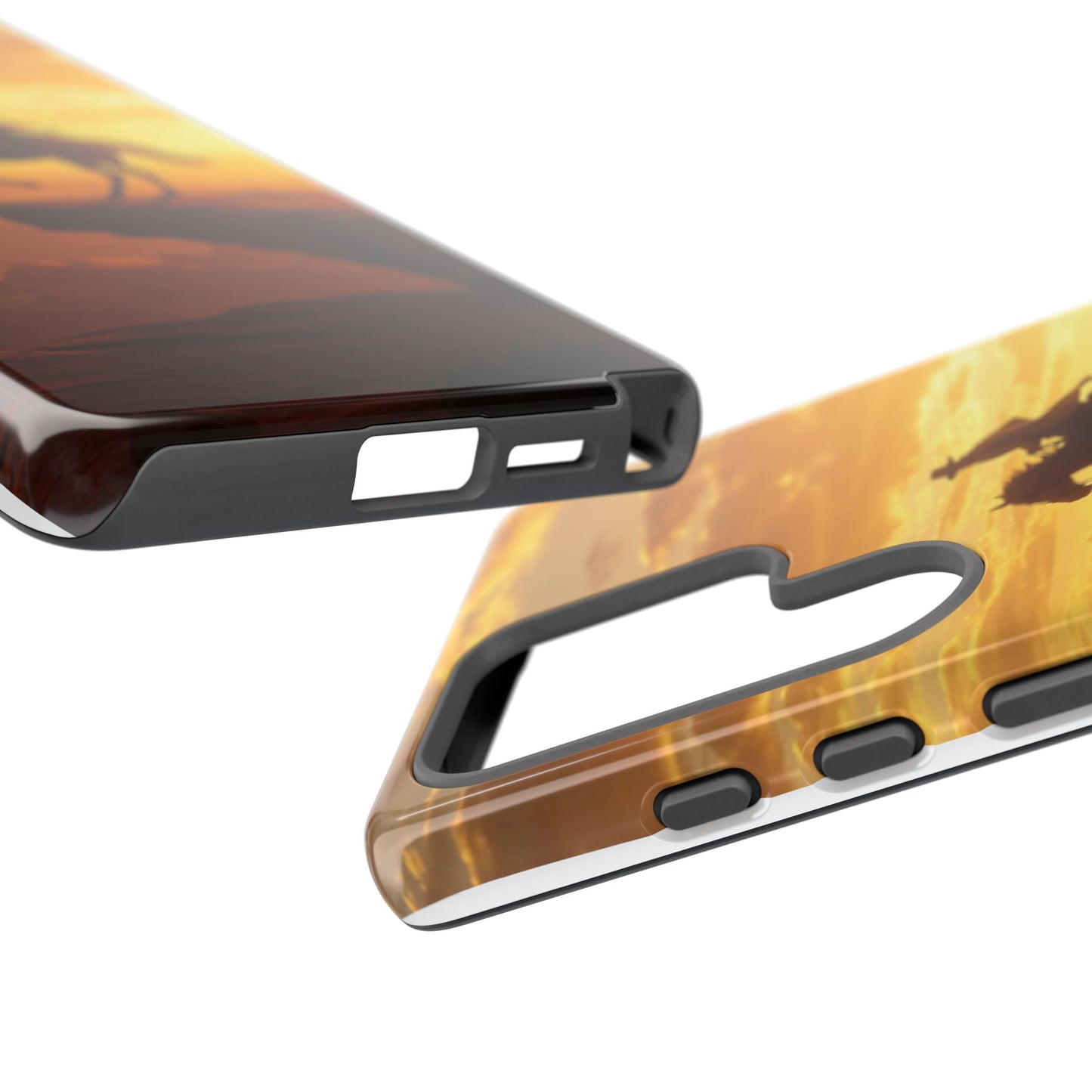 Sunset Horse Rider Phone Case, Western Art Cover, Tough Shell, Ideal Gift for Horse Lovers, Scenic Phone Accessories