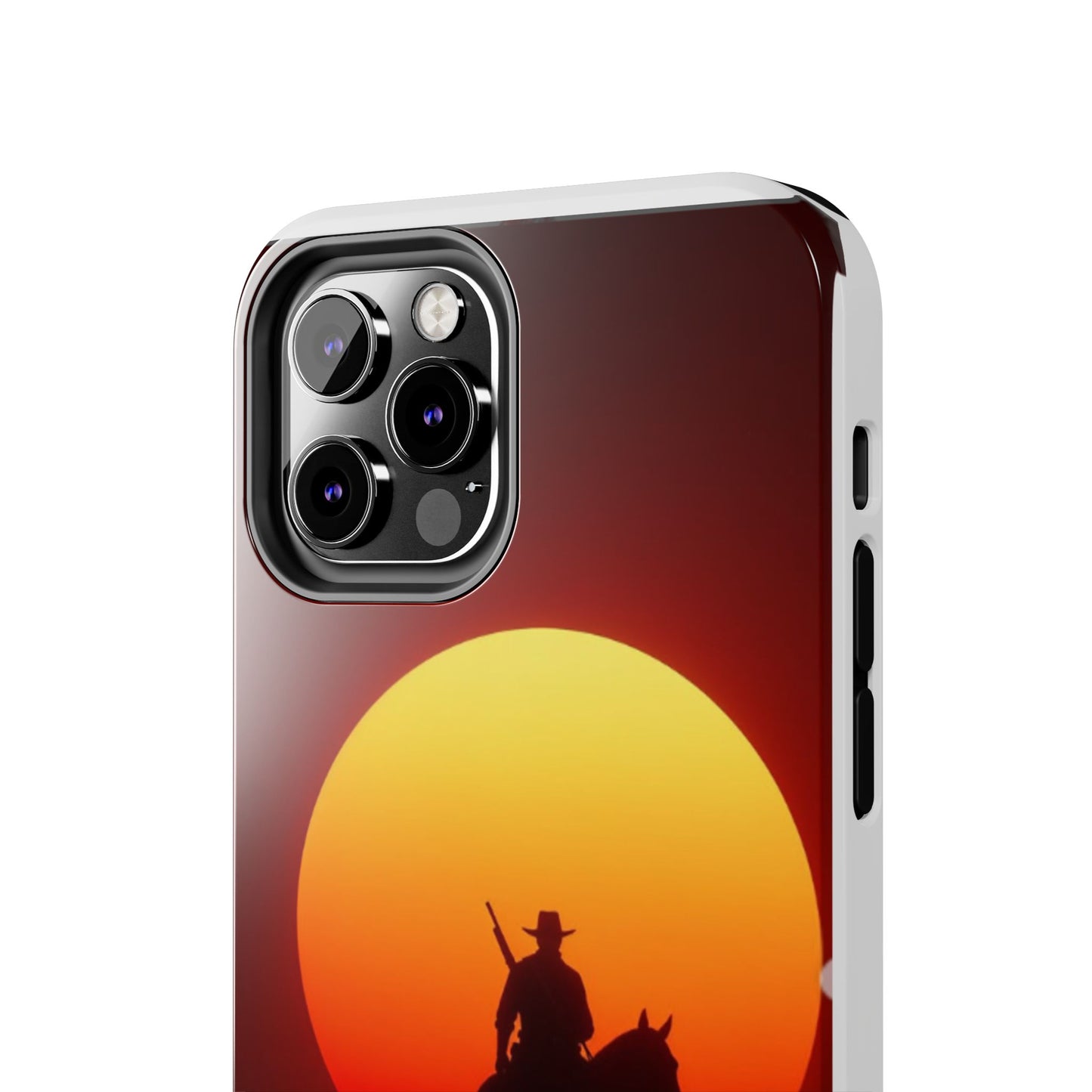Sunset Cowboy Tough Phone Cases, Western Style Phone Cover, Unique Gift for Horse Lovers, Adventure Accessories, Durable Phone Protection