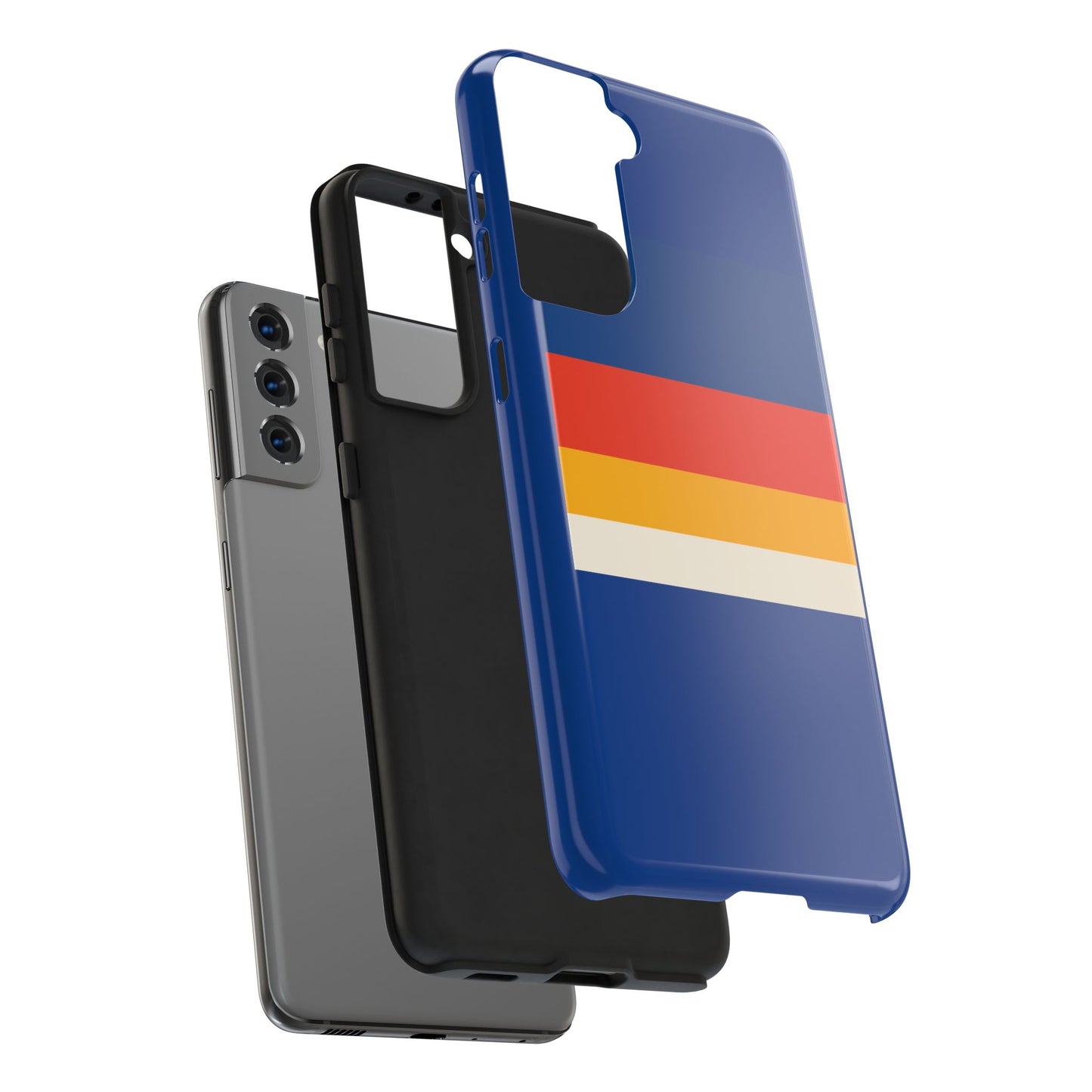Colorful Tough Phone Cases - Bold Stripes, Durable Protection, Unique Gift for Tech Lovers, Customizable Phone Accessories, Everyday Use
