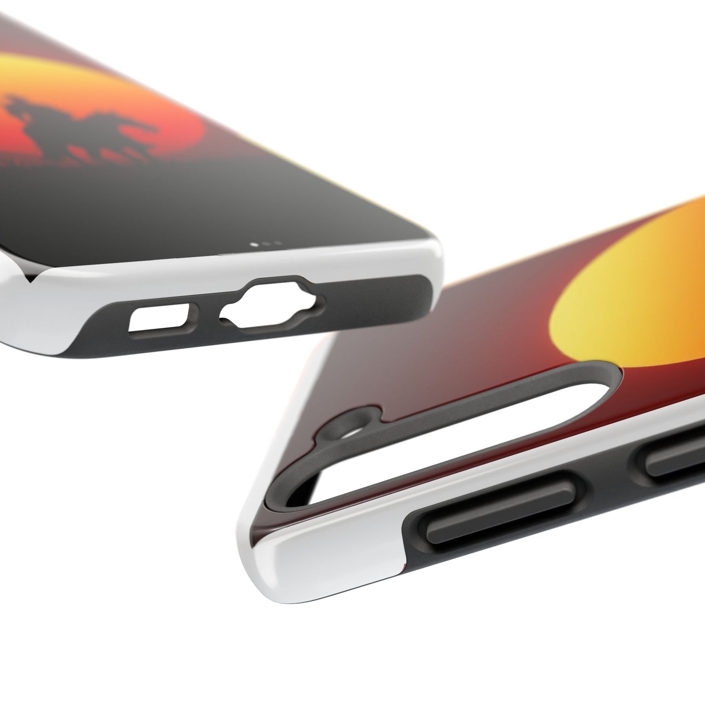 Sunset Cowboy Tough Phone Cases, Western Style Phone Cover, Unique Gift for Horse Lovers, Adventure Accessories, Durable Phone Protection