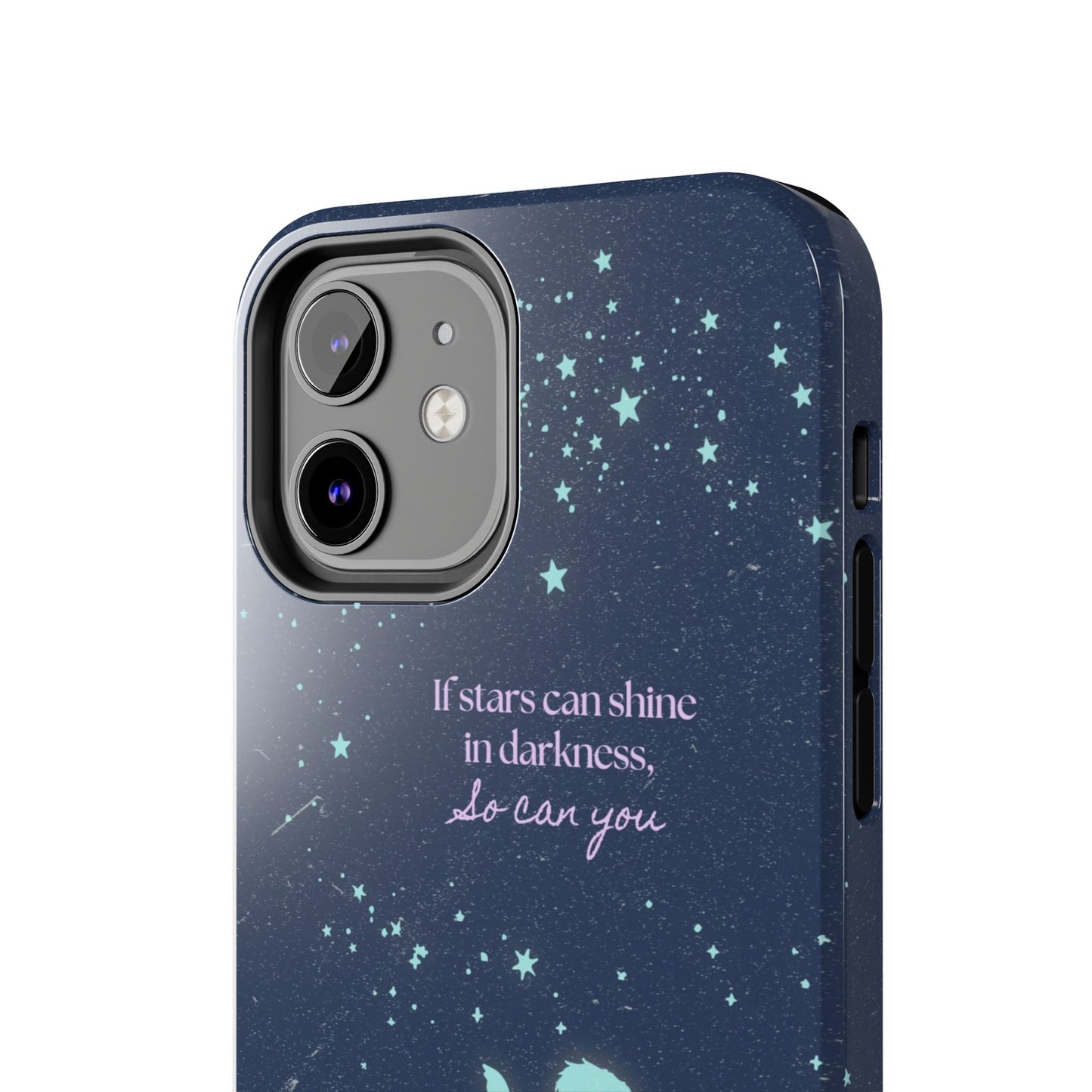 Starry Night Tough Phone Cases, Inspirational Phone Cover, Cute Kid Design, Galaxy Aesthetic, Gift for Dreamers, Motivational Decor