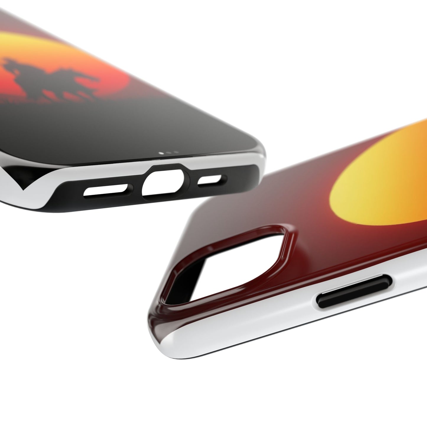 Sunset Cowboy Tough Phone Cases, Western Style Phone Cover, Unique Gift for Horse Lovers, Adventure Accessories, Durable Phone Protection