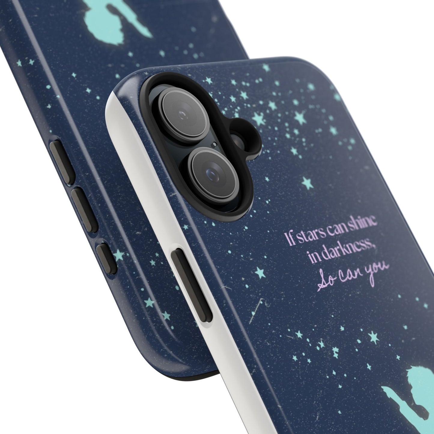 Starry Night Tough Phone Cases, Inspirational Phone Cover, Cute Kid Design, Galaxy Aesthetic, Gift for Dreamers, Motivational Decor