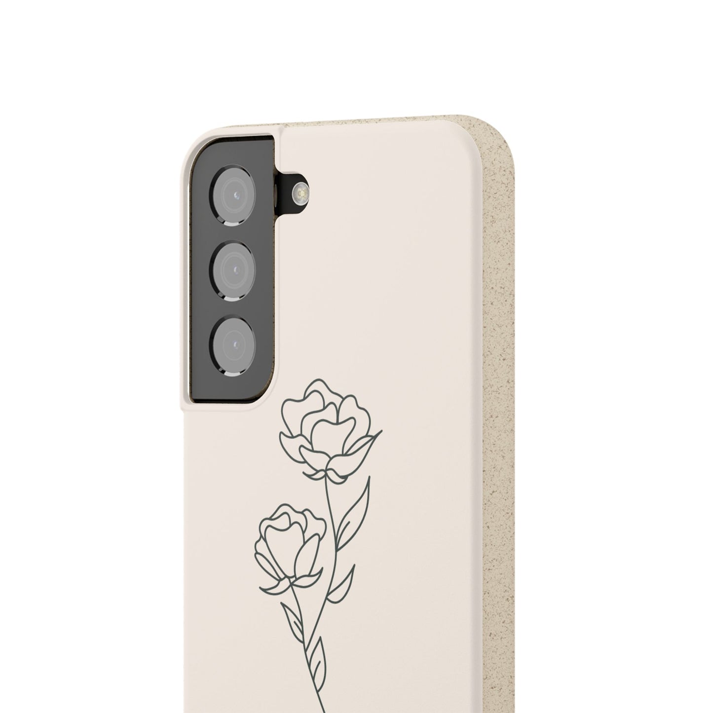 Eco-Friendly Phone Case with Floral Design, Biodegradable Mobile Cover, Sustainable Gift, Floral iPhone Case, Eco Chic Decor