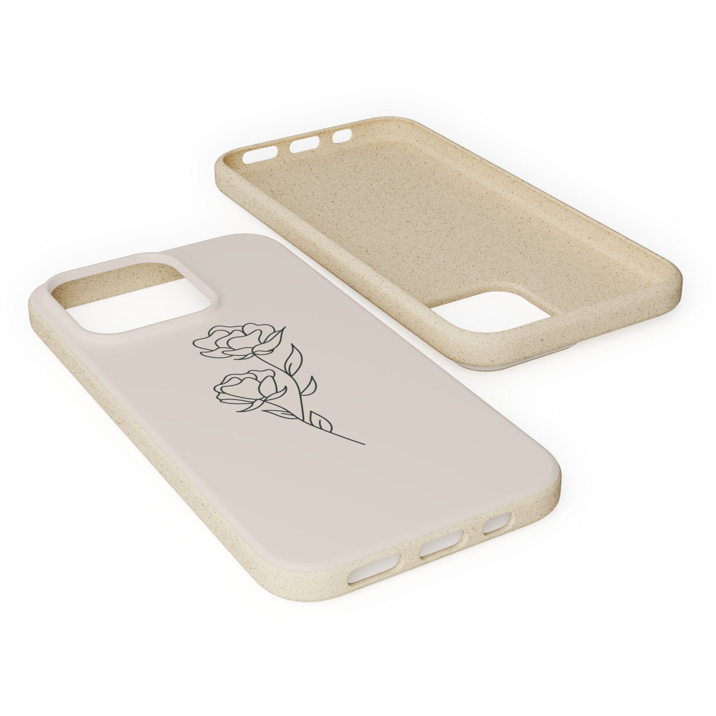 Eco-Friendly Phone Case with Floral Design, Biodegradable Mobile Cover, Sustainable Gift, Floral iPhone Case, Eco Chic Decor