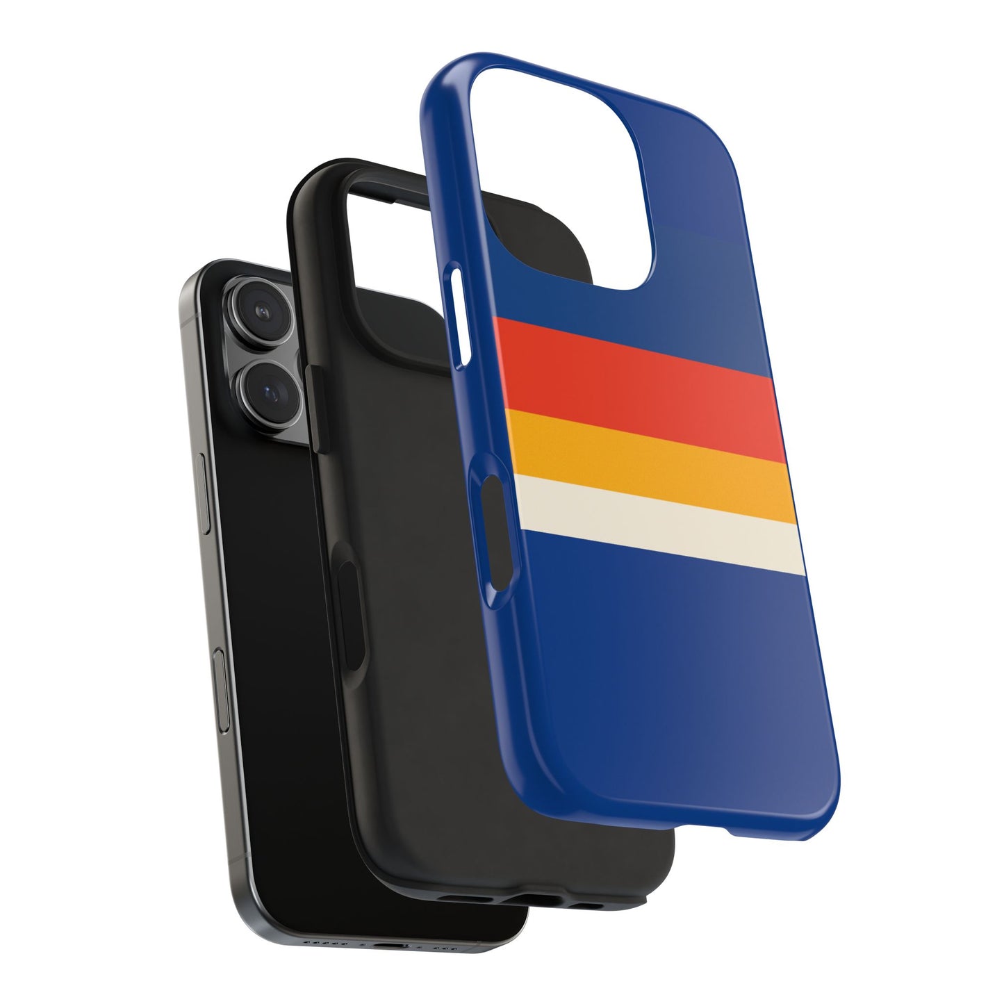 Colorful Tough Phone Cases - Bold Stripes, Durable Protection, Unique Gift for Tech Lovers, Customizable Phone Accessories, Everyday Use