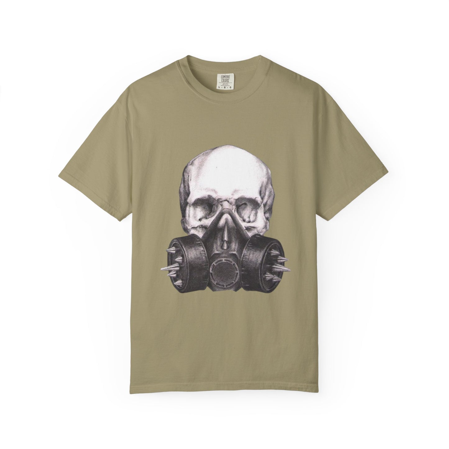 Edgy Skull Gas Mask T-shirt | Unisex Punk Apparel, Streetwear, Alternative Fashion, Music Festival Gear, Unique Graphic Tee