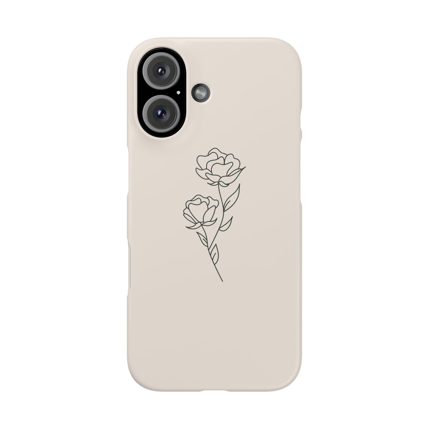 Floral Snap Case for iPhone, Elegant Phone Cover, Rose Design, Gift for Her, Stylish Accessory, Perfect for Birthdays