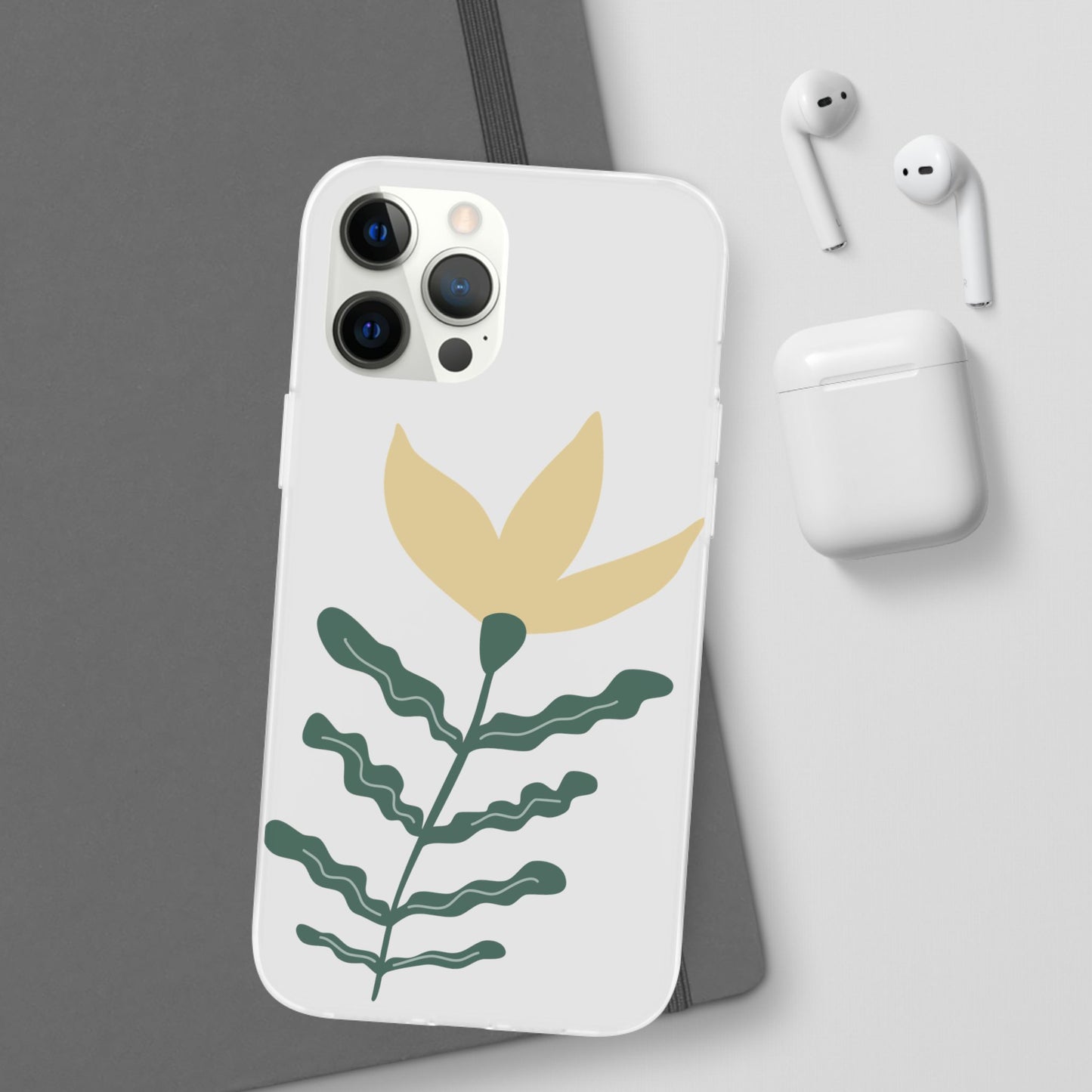 Stylish Floral Flexi Cases, Phone Accessories, Gift Idea, Protective Case, Trendy Phone Cover, Spring Vibes
