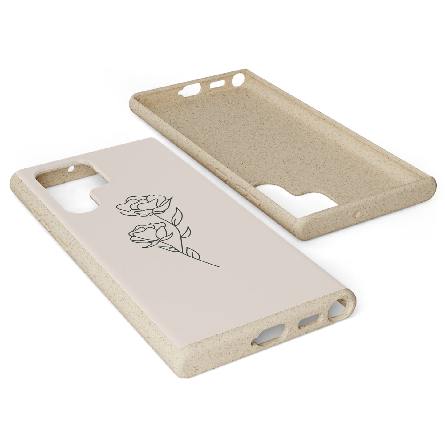 Eco-Friendly Phone Case with Floral Design, Biodegradable Mobile Cover, Sustainable Gift, Floral iPhone Case, Eco Chic Decor