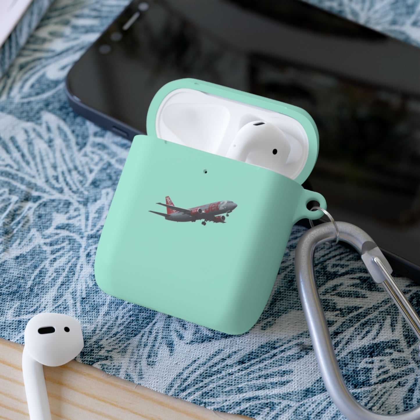 AirPods Case Cover, Travel Accessory, Gift for Music Lovers, AirPods Pro Holder, Airplane Design, Everyday Use