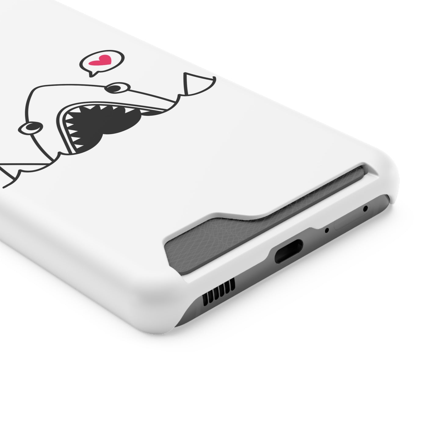 Cute Shark Phone Case with Card Holder - Perfect for Ocean Lovers, Unique Gift for Birthdays, Beach Days, and Back to School