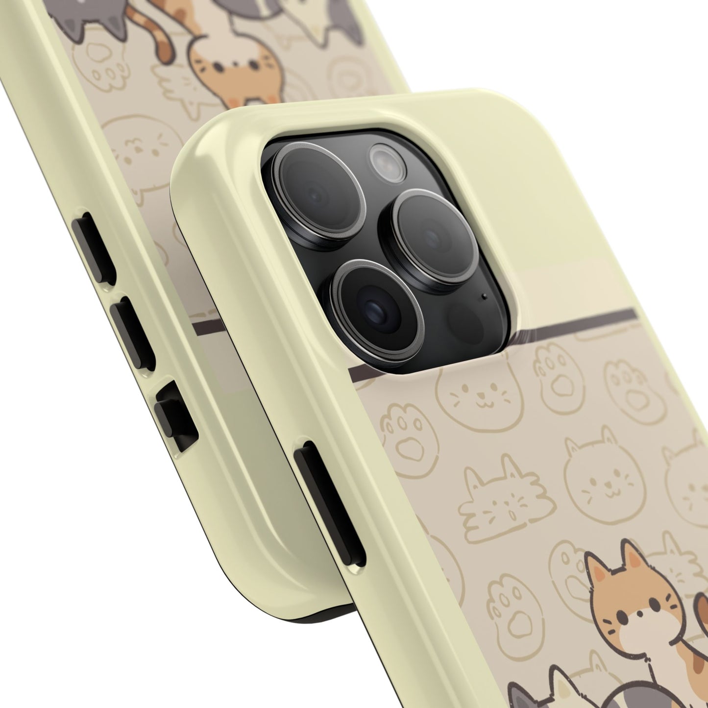 Cute Cat Phone Case - Don't Touch My Phone, Gift for Cat Lovers, Kawaii Accessories, Fun Tech Protection, Pet Lover Gifts