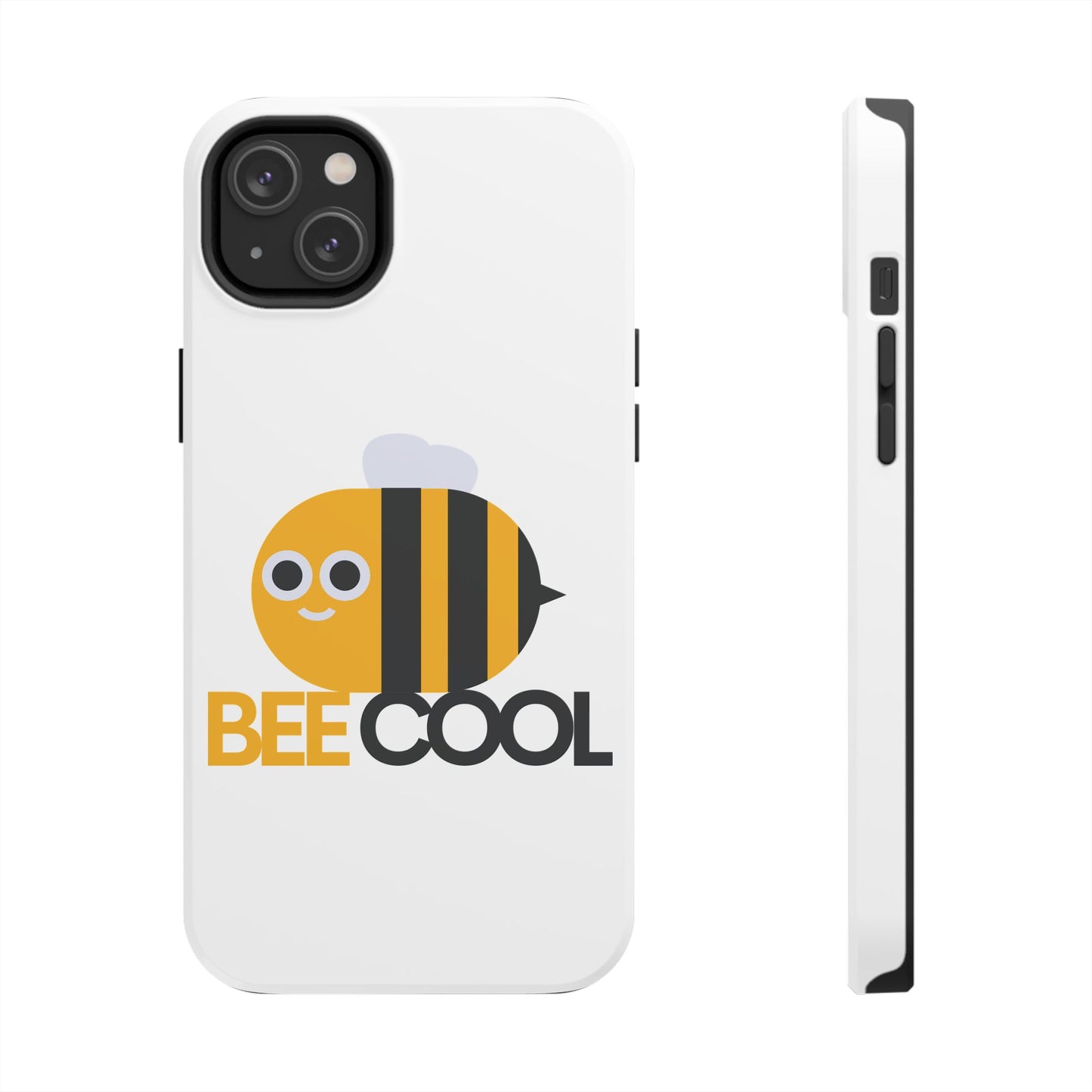 Bee Cool Tough Phone Case, Funny Phone Cover, Bee Lover Gift, Durable Phone Protector, Unique Bee Design