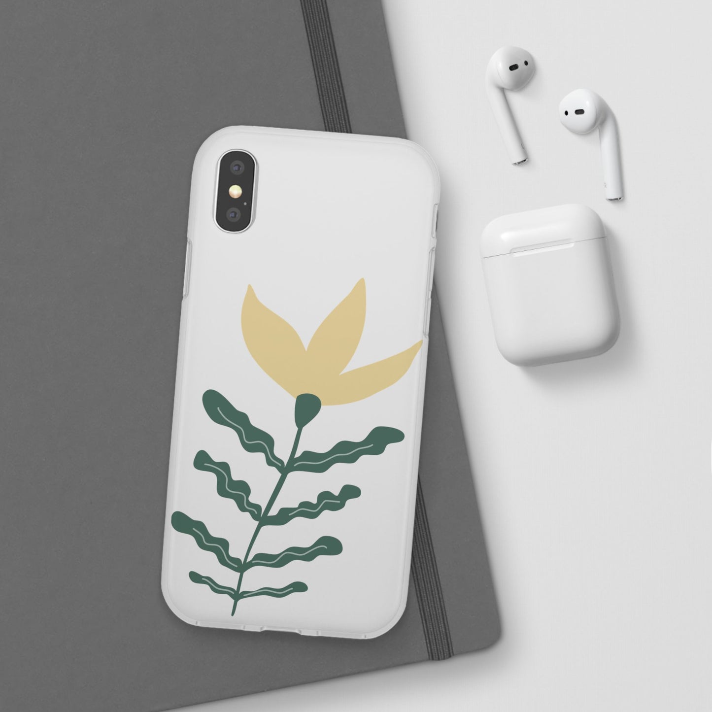Stylish Floral Flexi Cases, Phone Accessories, Gift Idea, Protective Case, Trendy Phone Cover, Spring Vibes